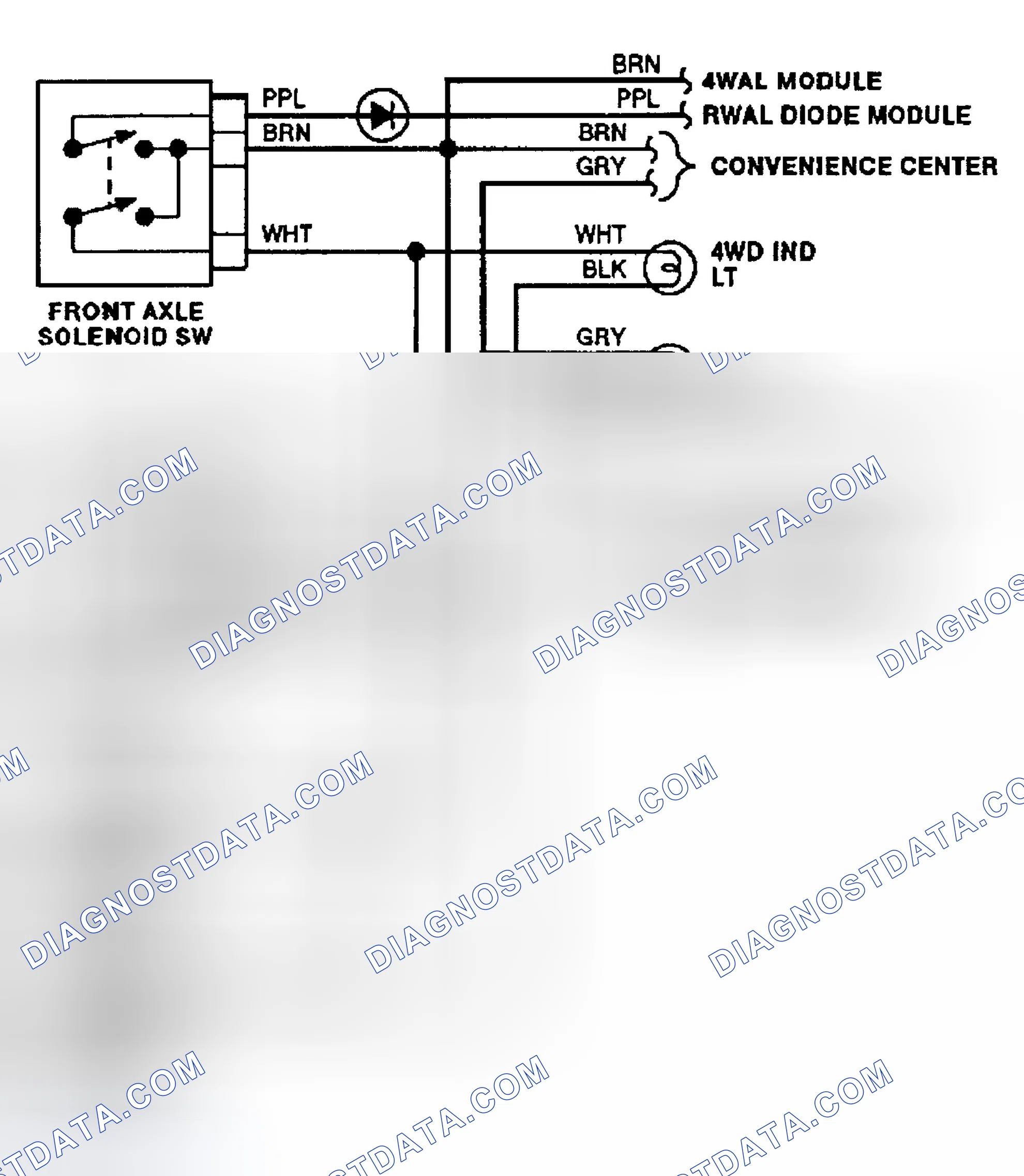 Scheme 6: Transfer Case Circuit (1992)