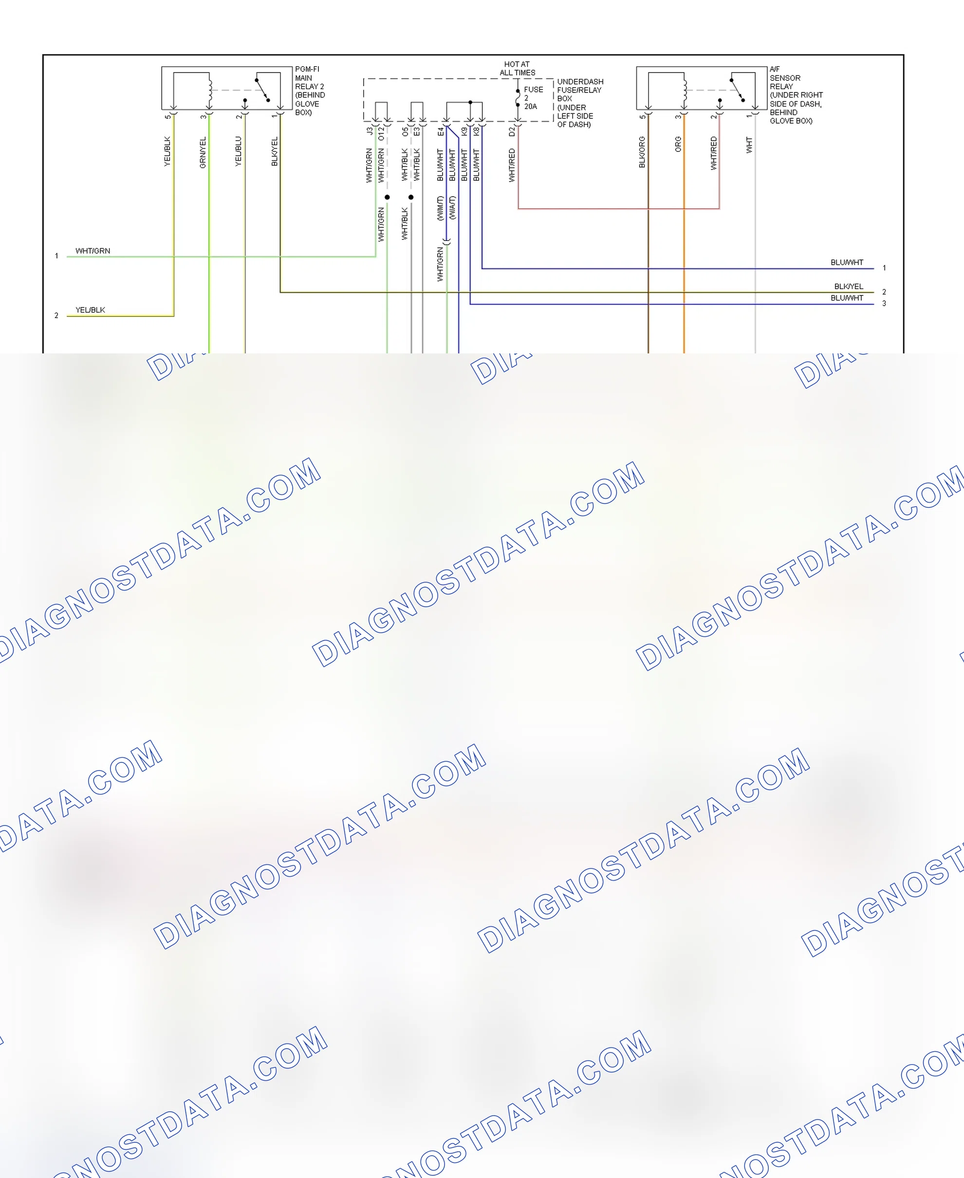 Scheme 9: Wiring Diagram (RSX 2.0L - 4 Of 6)