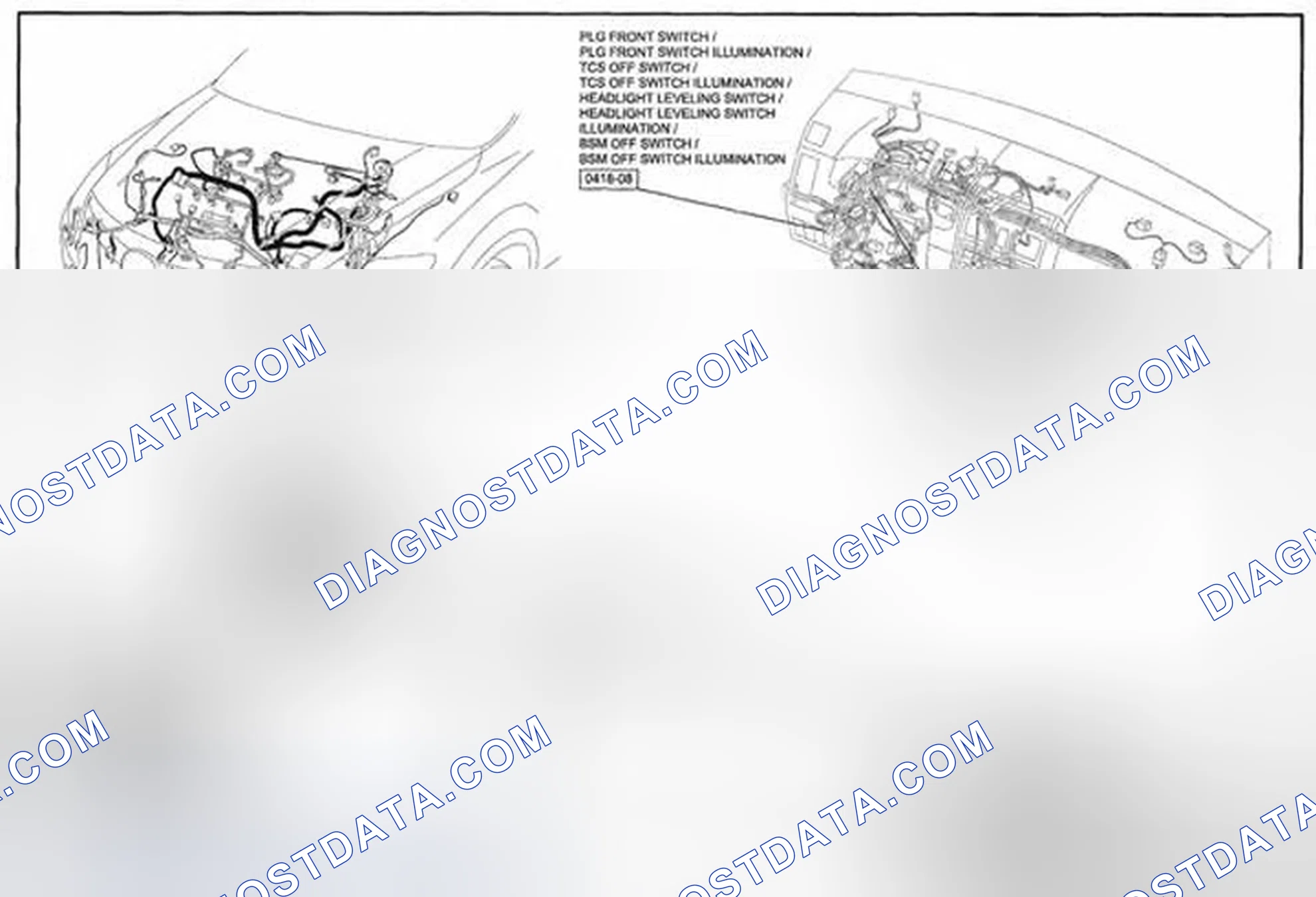 Scheme 267: Headlight Manual Leveling System Wiring Diagram - 0918-6 (2 Of 2)