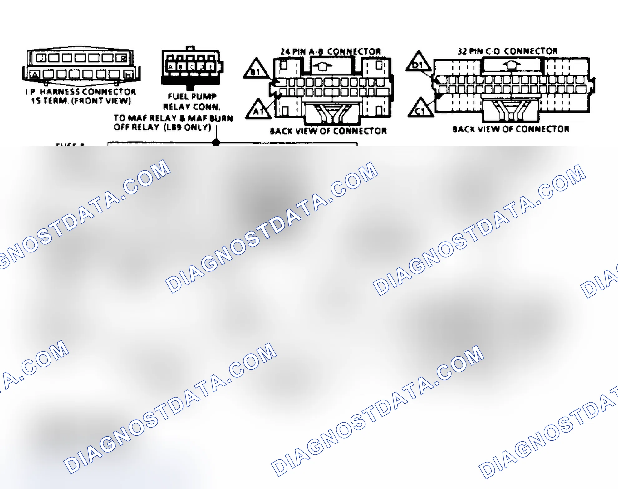Scheme 383: Code 54 Schematic, Fuel Pump Ckt Voltage Low