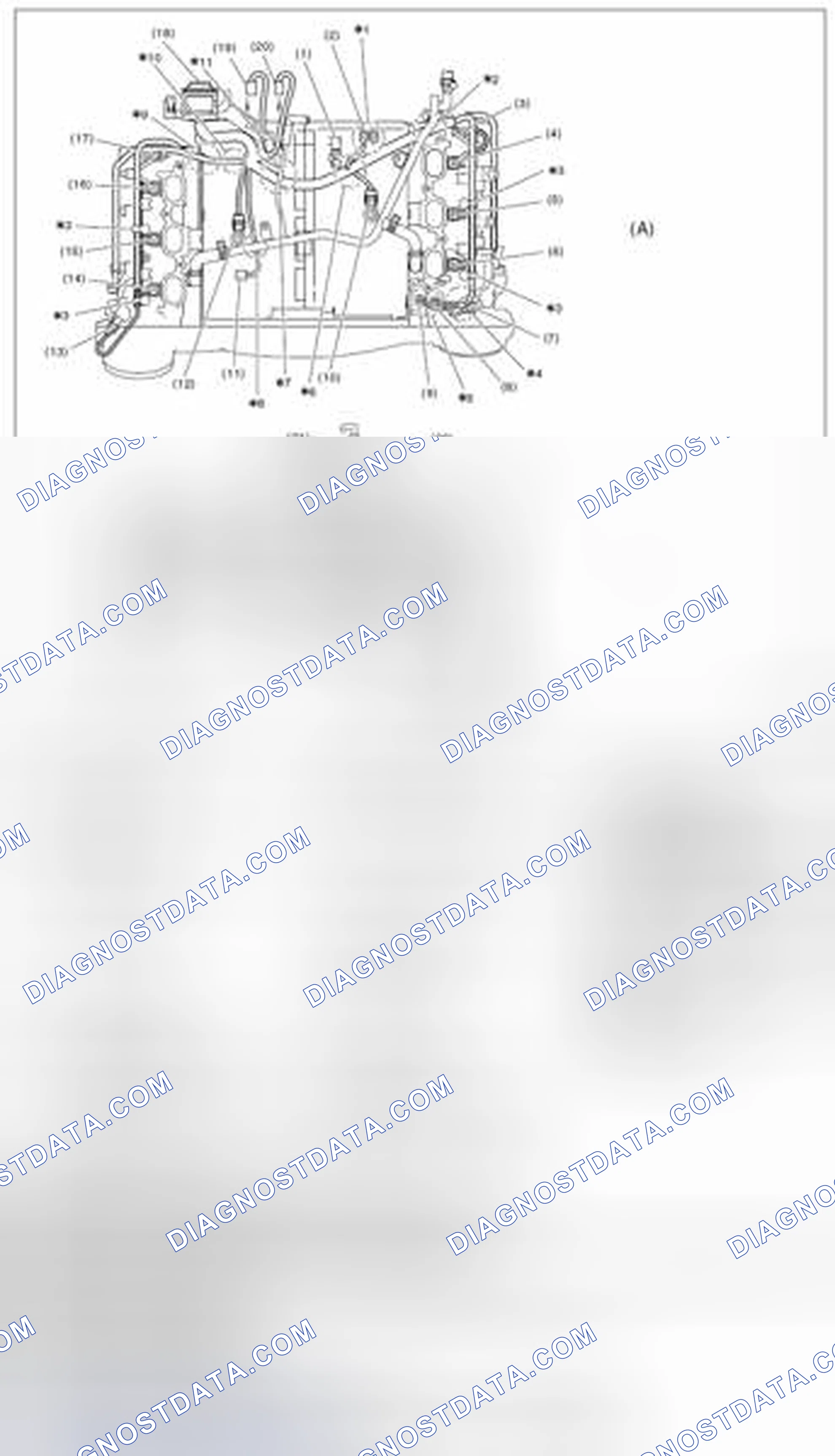 Scheme 268: Engine harness assembly diagram 1