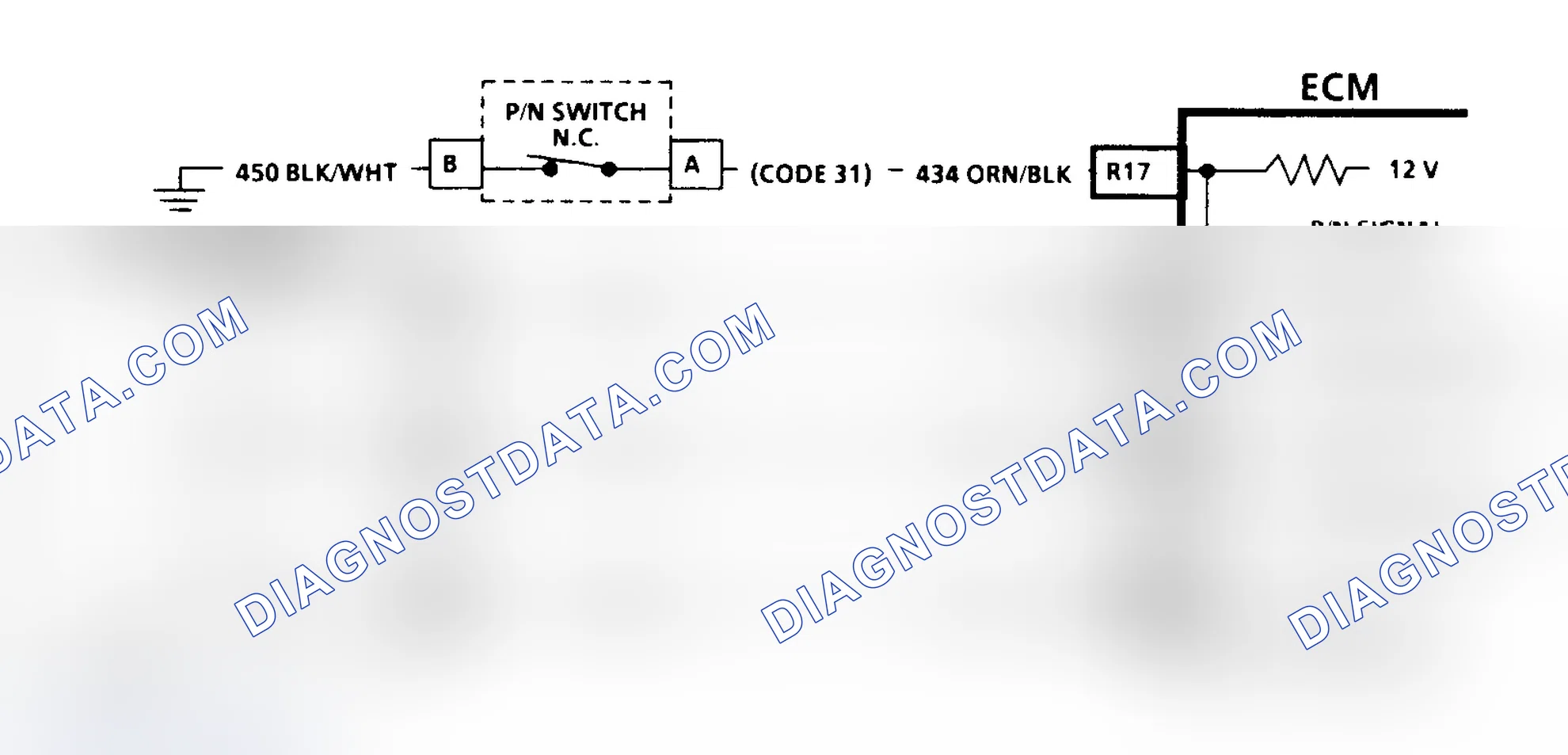 Scheme 114: Code 31, Schematic, Park/Neutral Switch Ckt