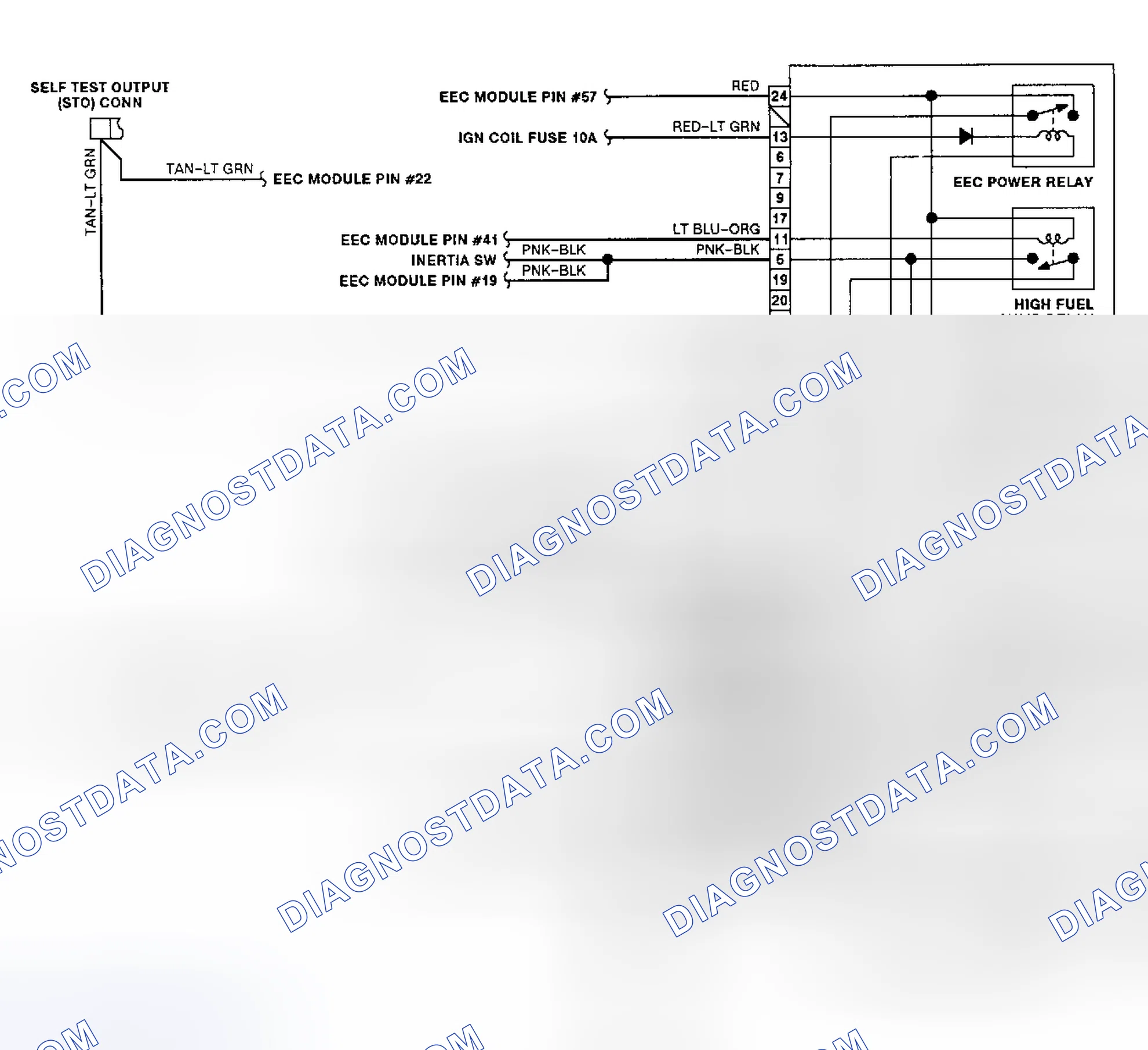 Scheme 11: Electric Cooling Fan Wiring Diagram (Taurus 3.0L SHO)