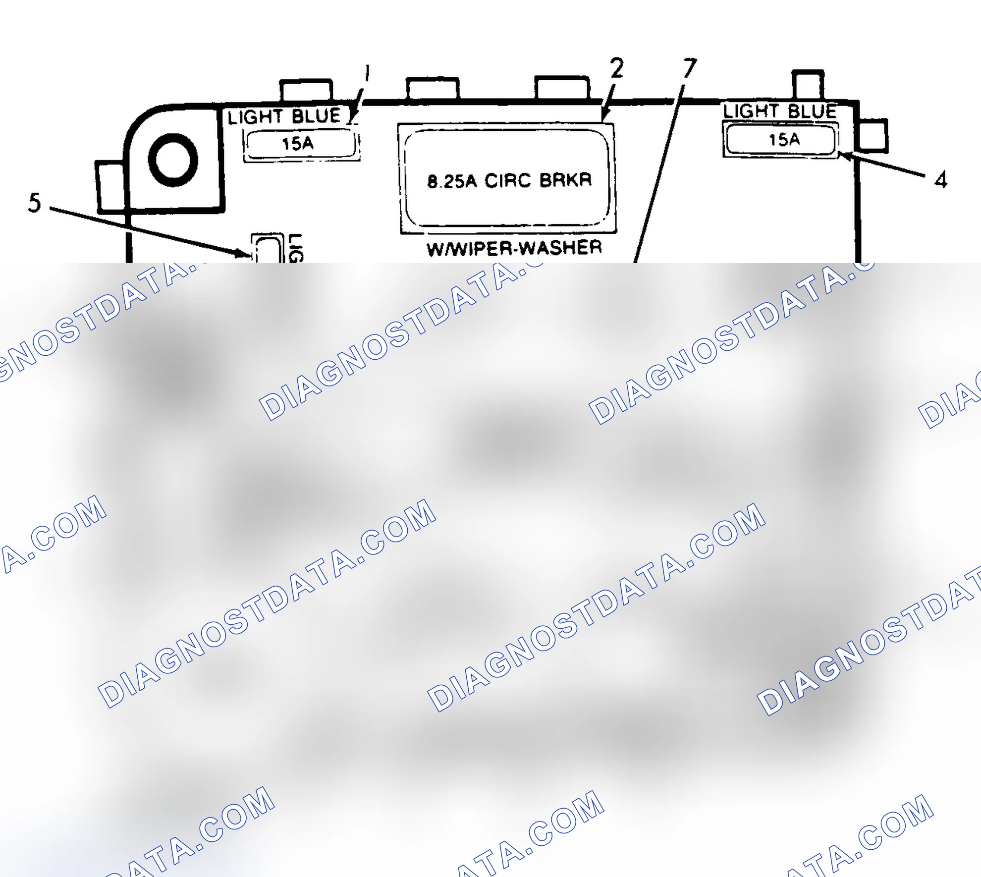 Scheme 7: FUSE PANEL IDENTIFICATION (1983-92 FORD & MERCURY)