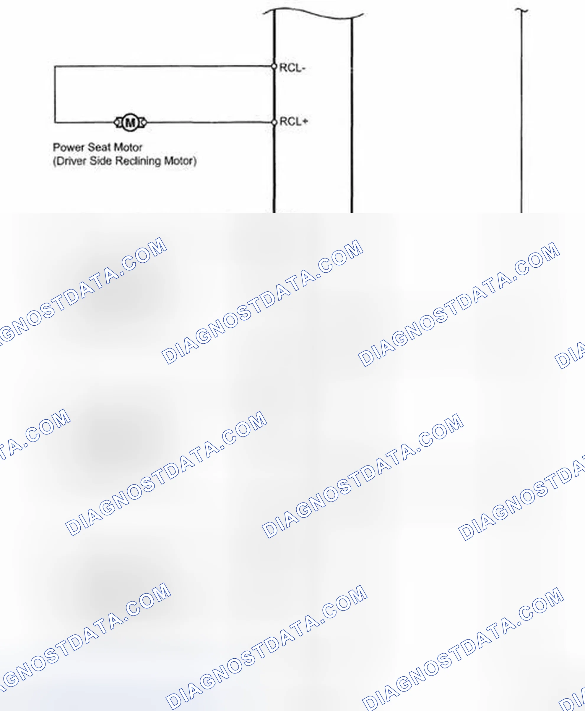 Fig. 14: Front Power Seat With Front Power Seat Switch - Wiring Diagram For Driver Side (2 Of 2)
