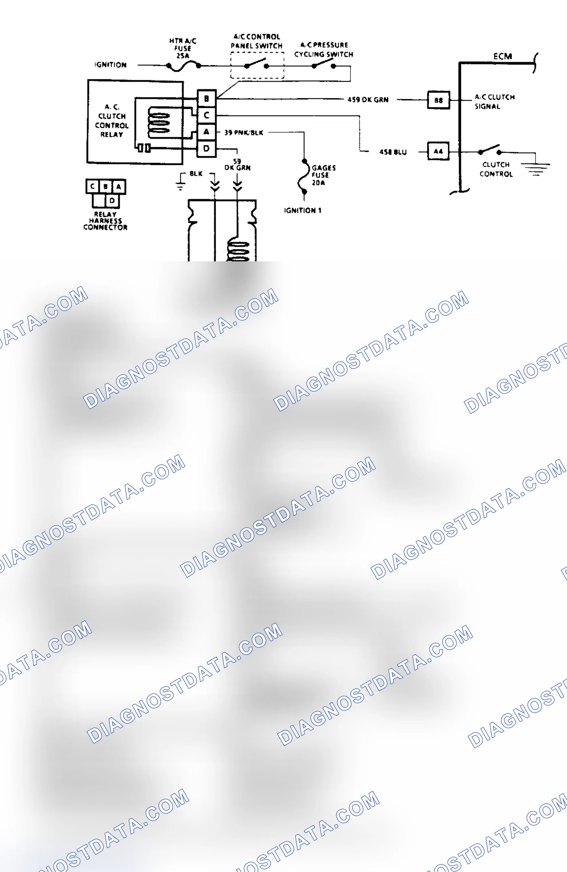 Scheme 95: A/C Clutch Control Diagnosis Flow Chart (2.5L) (3 Of 3)