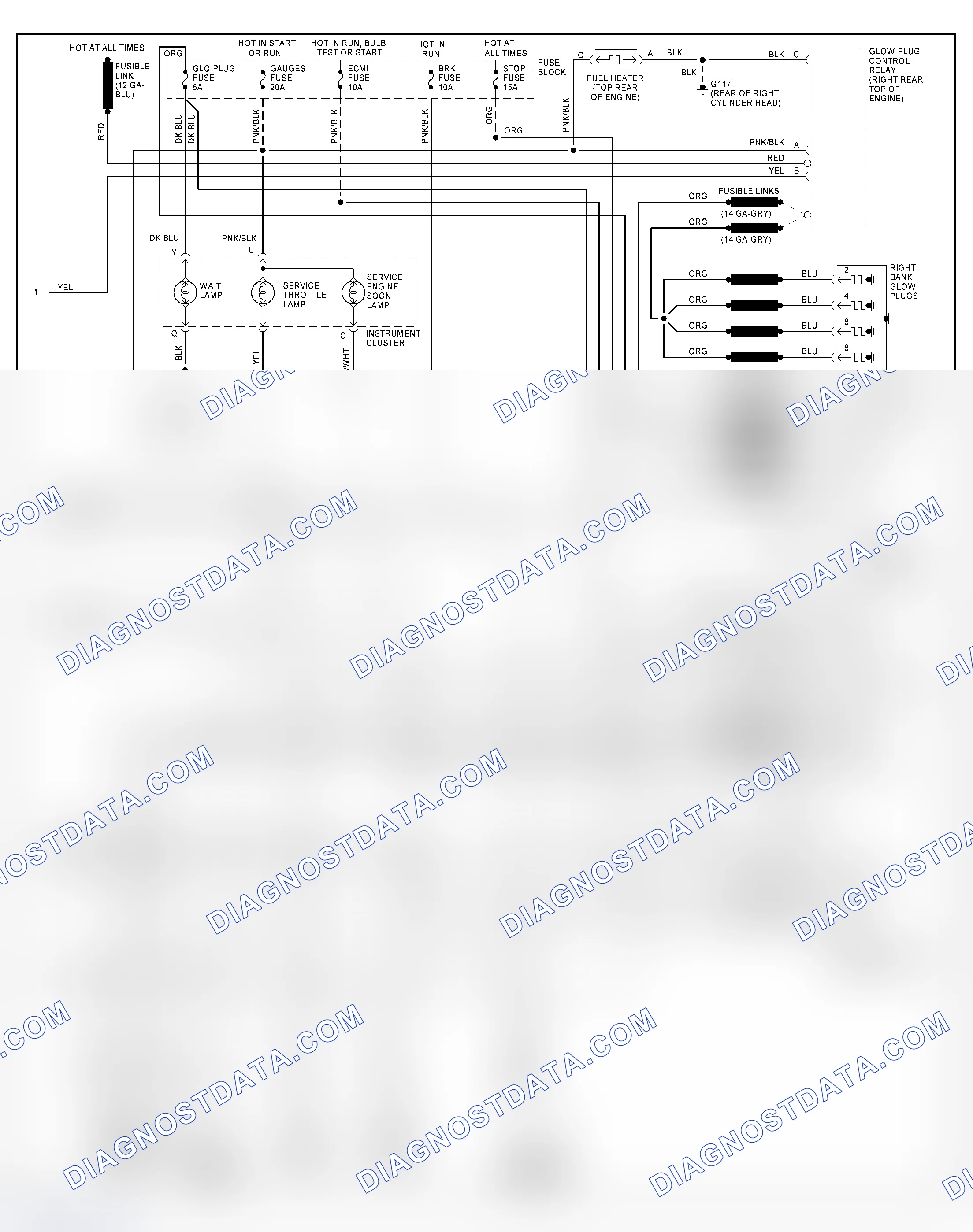 Scheme 396: Wiring Diagram For Van - VIN P With 4L60-E (2 Of 2)