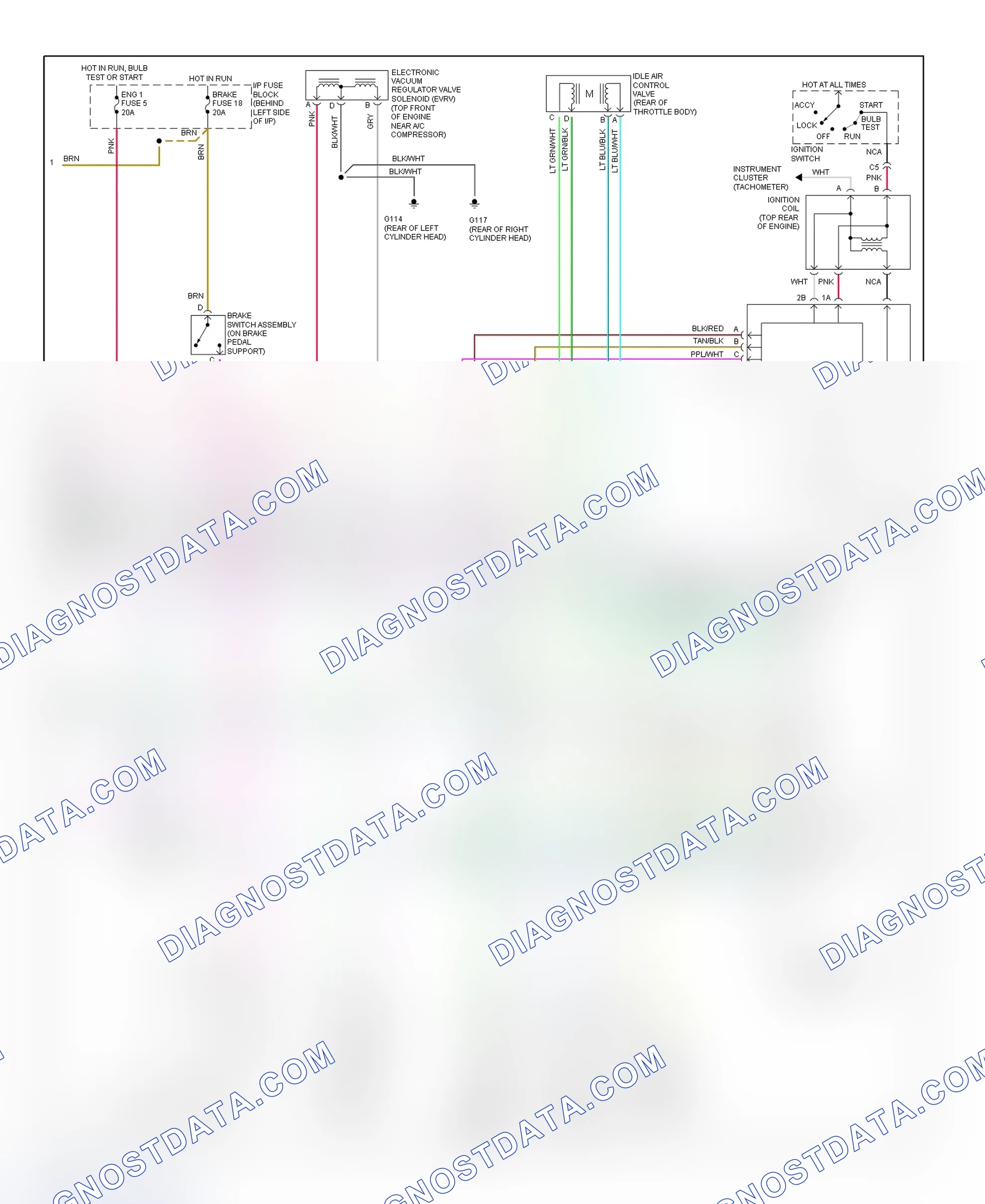 Scheme 319: Wiring Diagram ("S" & "T" Blazer, Jimmy, Pickup & Sonoma - 4.3L VIN Z W/VCM - 2 Of 2)