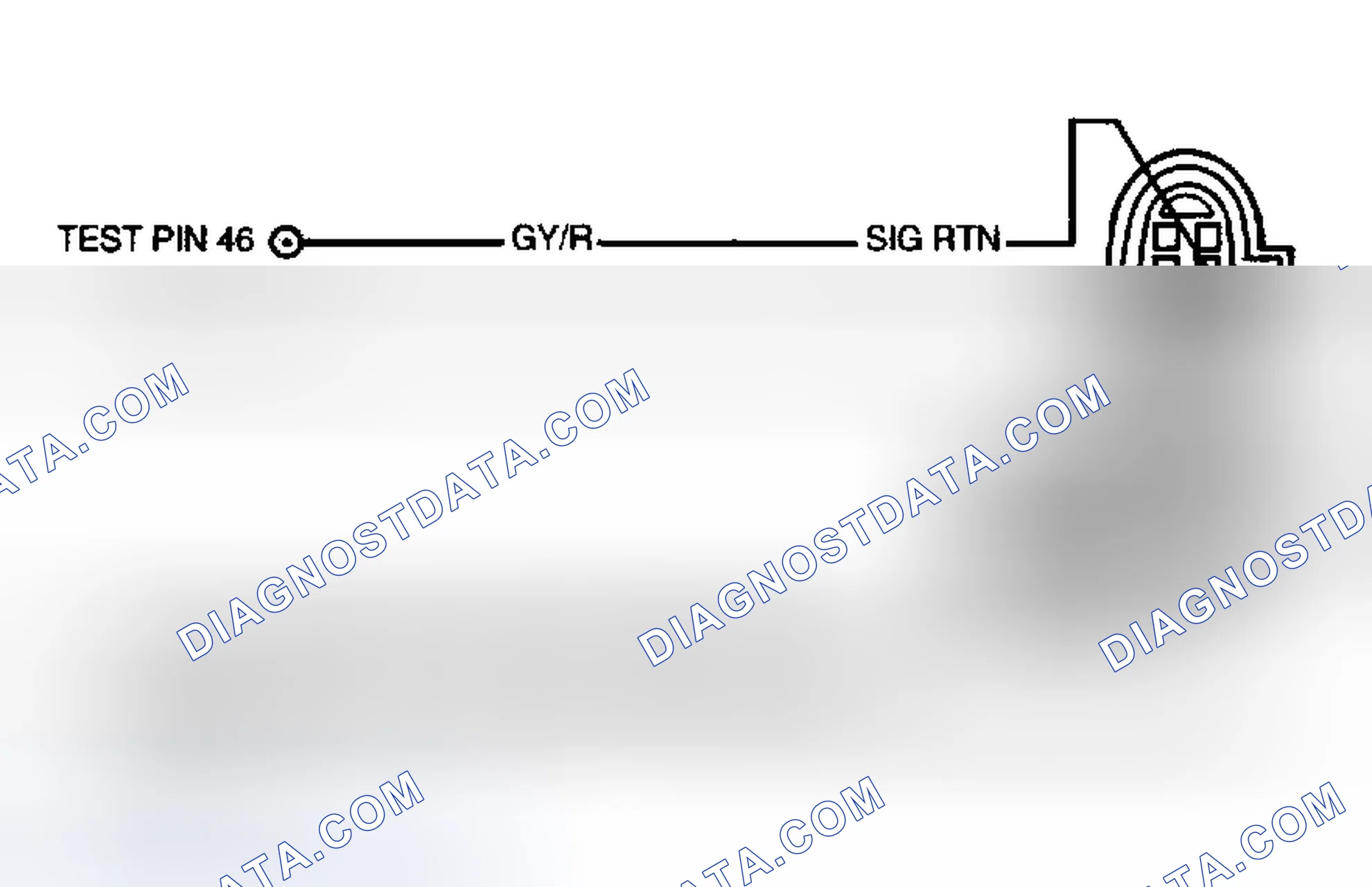Scheme 387: Identifying TR Sensor Connector Terminals (E4OD Transmission)