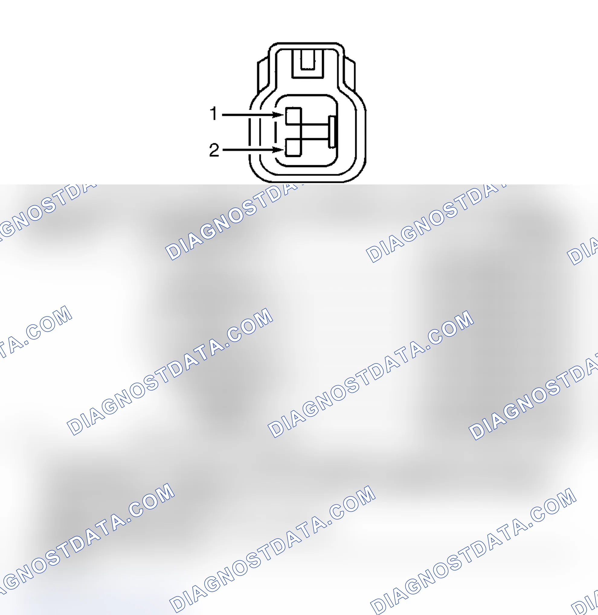 Scheme 88: FUEL INJECTOR HARNESS CONNECTOR END VIEW