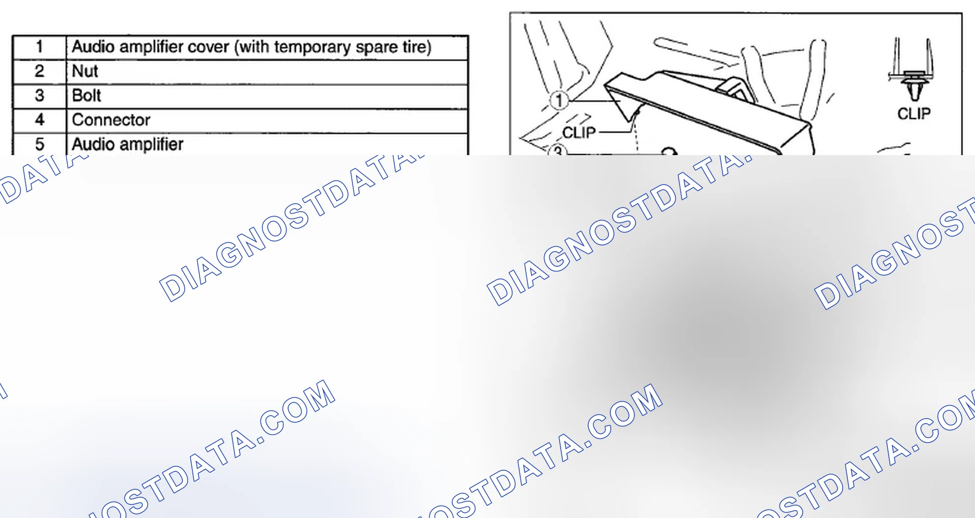 Scheme 24: AUDIO AMPLIFIER REMOVAL/INSTALLATION