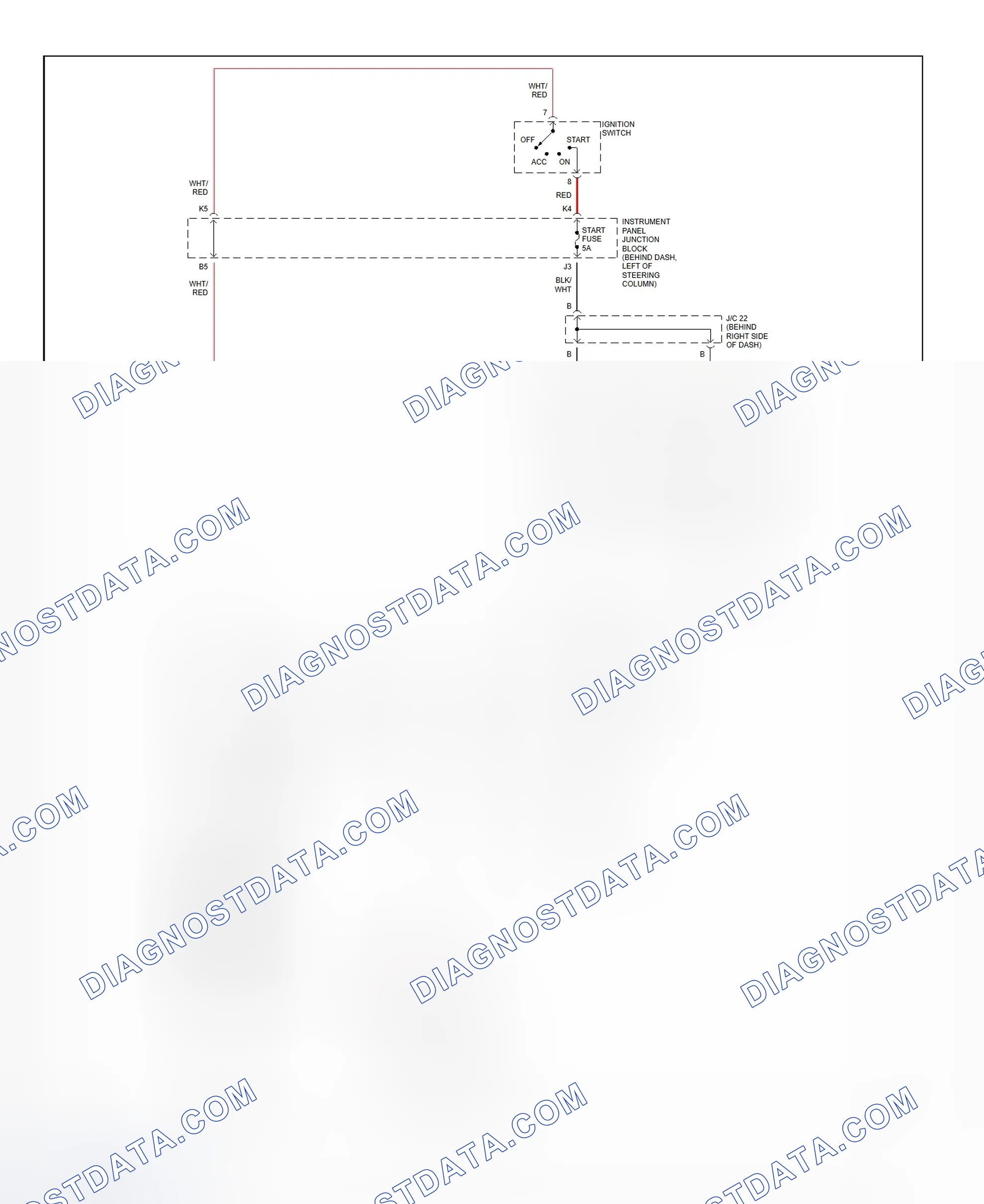 Fig. 21: Starting System Wiring Diagram (Camry - 2.2L CNG)