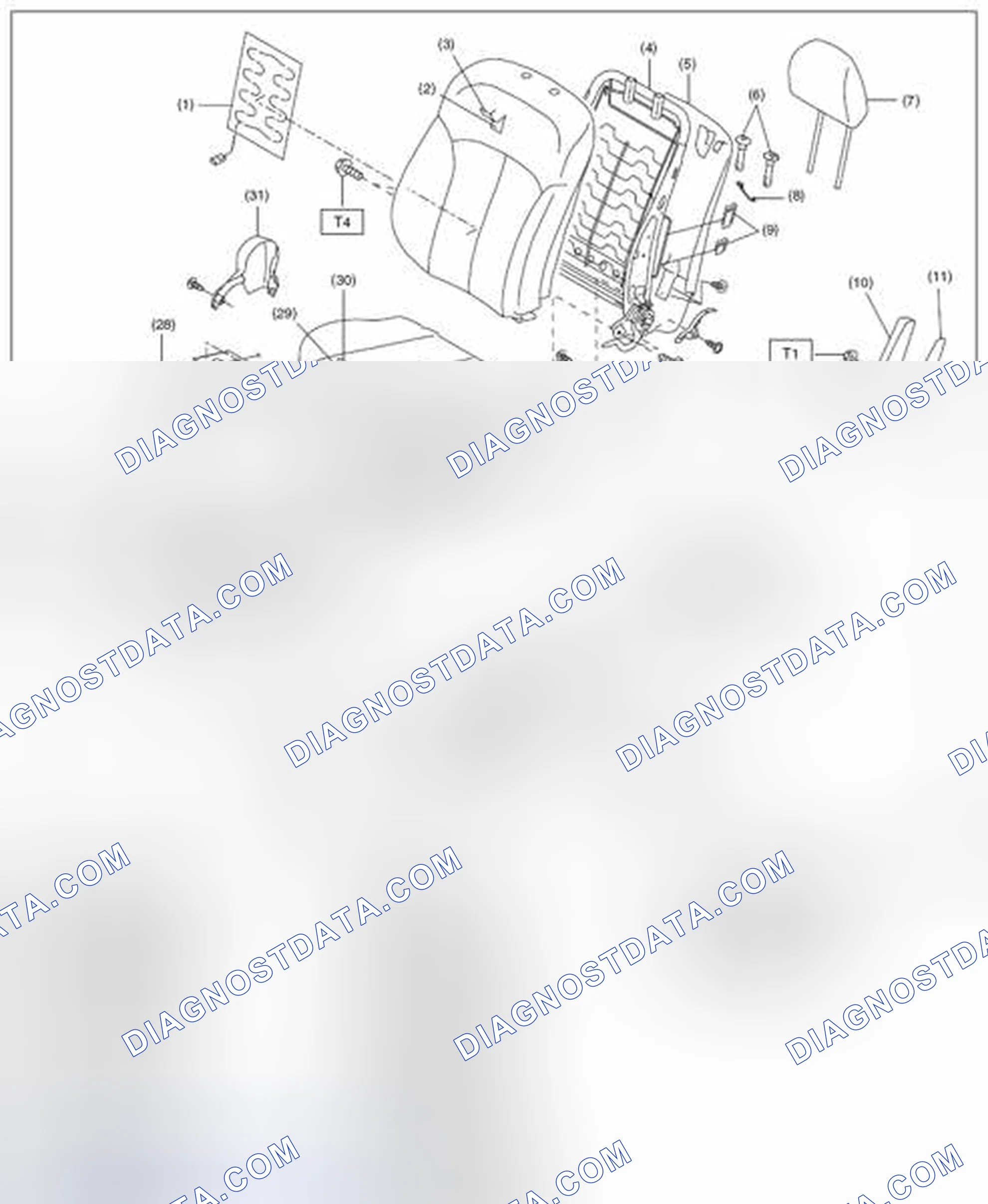 Scheme 16: FRONT SEAT