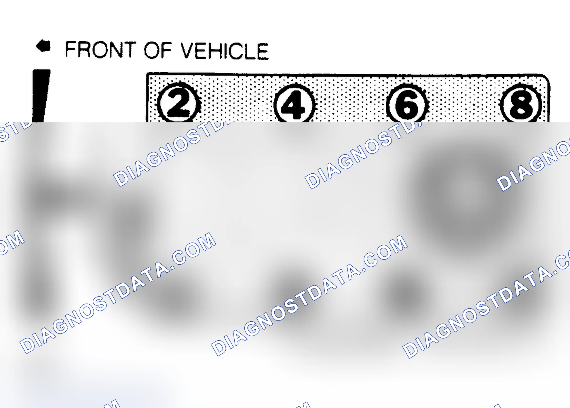 Scheme 3: 5.0L (VIN E & F) & 5.7L (VIN 7 & 8) Firing Order & Timing Marks