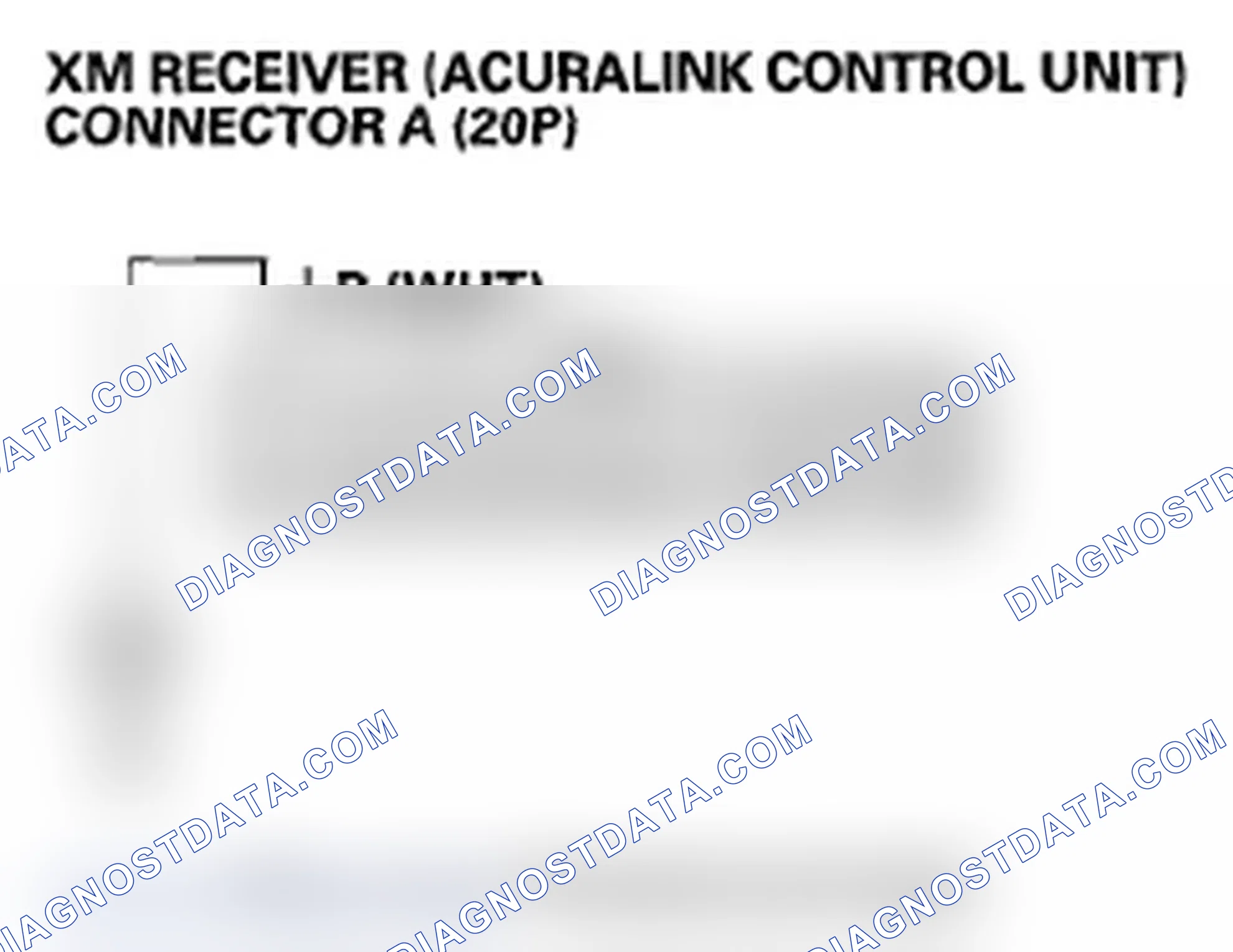 Scheme 137: Error code: XM NO SIGNAL or XM ANTENNA is displayed