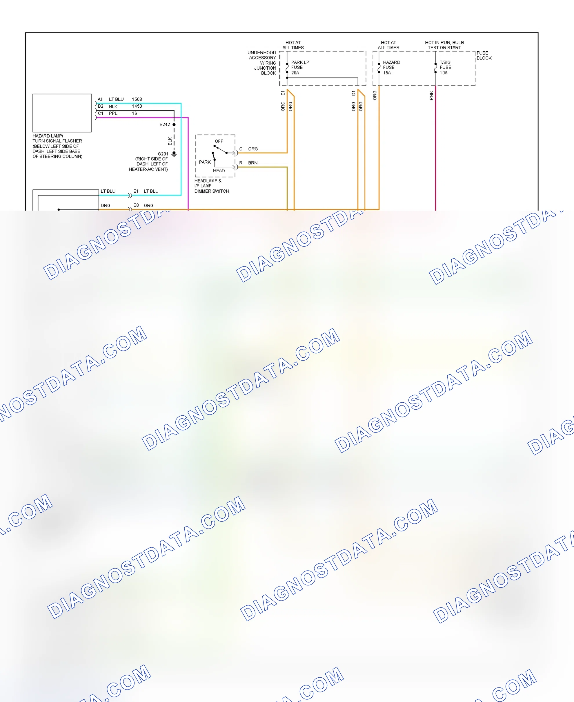 Scheme 32: Exterior Lights Wiring Diagram (Montana, Silhouette & Venture - 1 Of 2)
