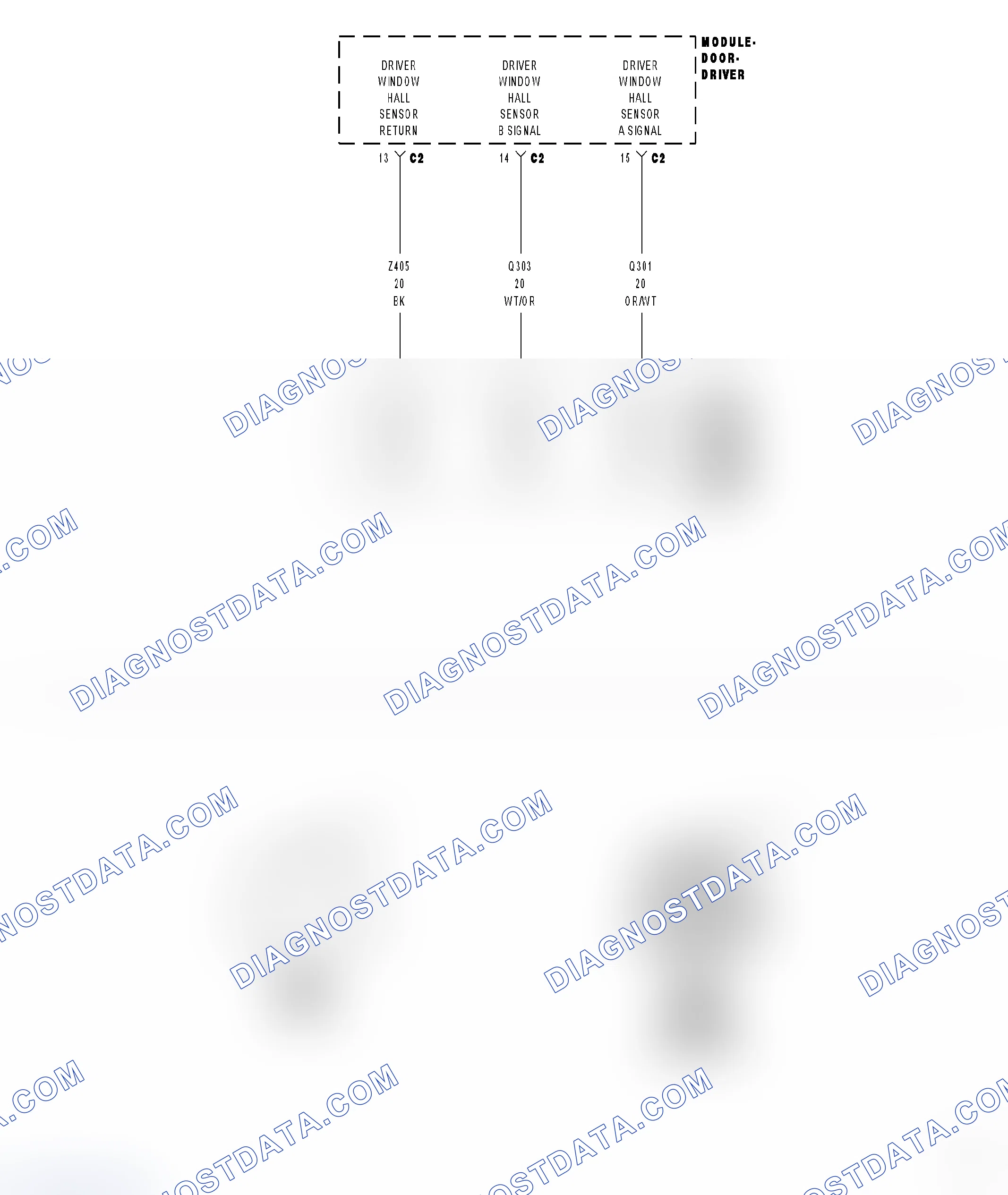 Scheme 23: B185A - DRIVER WINDOW POSITION SENSOR CIRCUIT PERFORMANCE - DDM