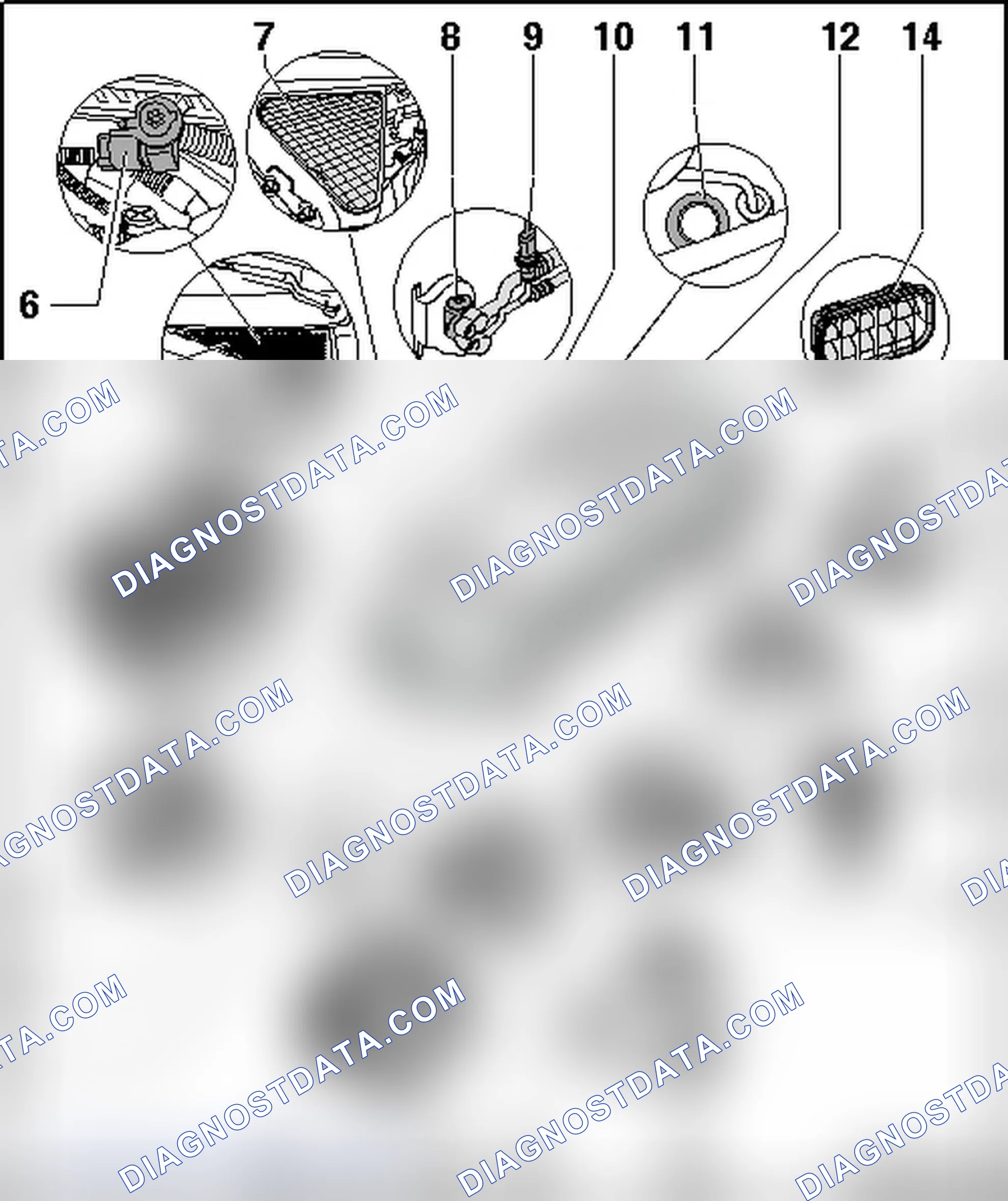 Scheme 6: A/C SYSTEM COMPONENTS OUTSIDE PASSENGER COMPARTMENT