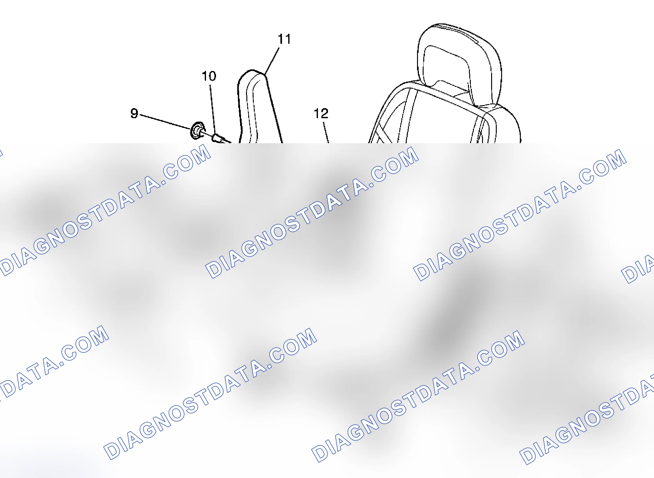 Scheme 26: Seat Back Recliner Cover Replacement - Rear (Captain)