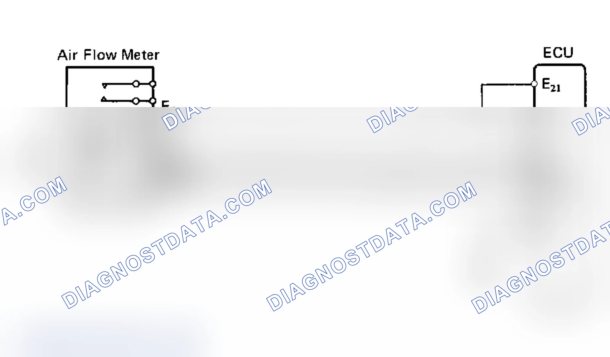 Scheme 95: Code 24, 31, 32/Test No. 5 Schematic Intake Air Temp. Sensor & Airflow Meter Signal