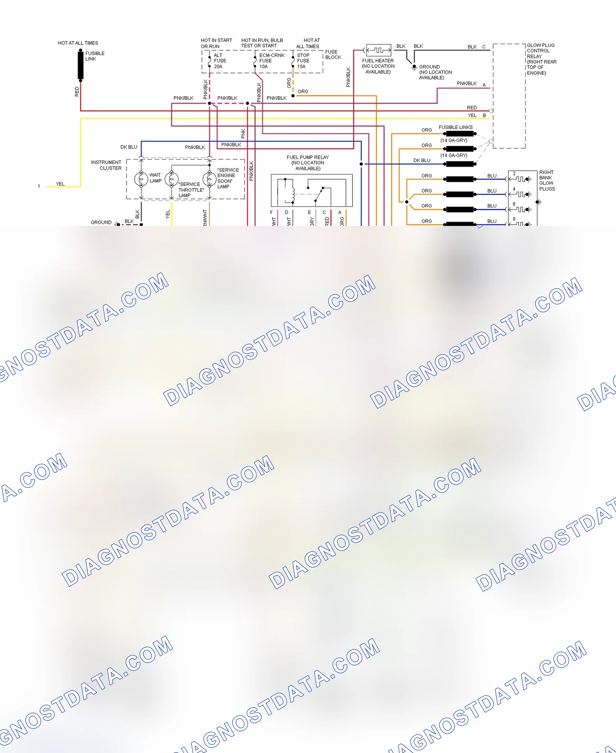 Scheme 393: Wiring Diagram For "P" Series Commercial Van - VIN F With 4L80-E (2 Of 2)