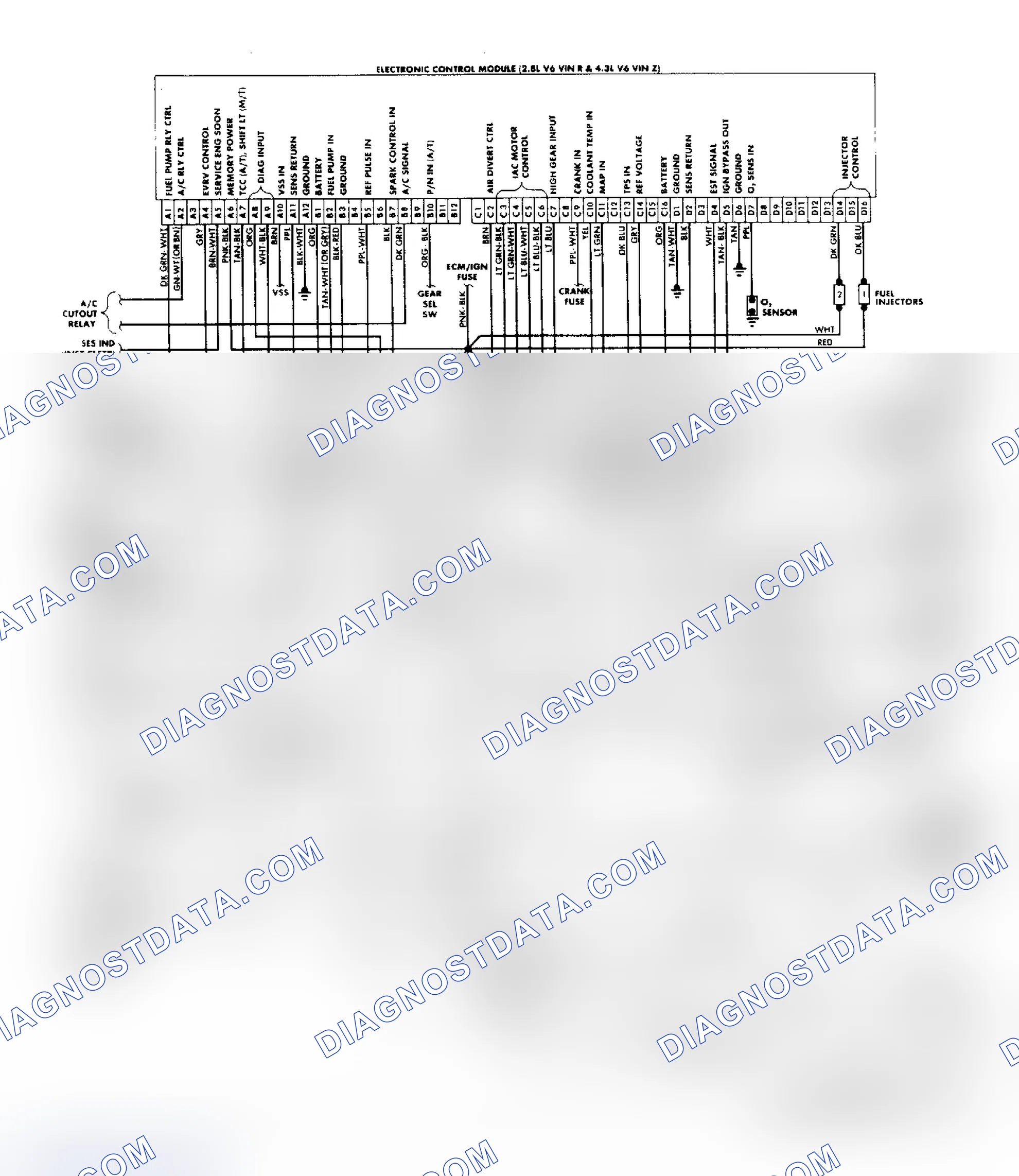 Scheme 156: "S/T" Series (2.8L & 4.3L) Wiring Diagram