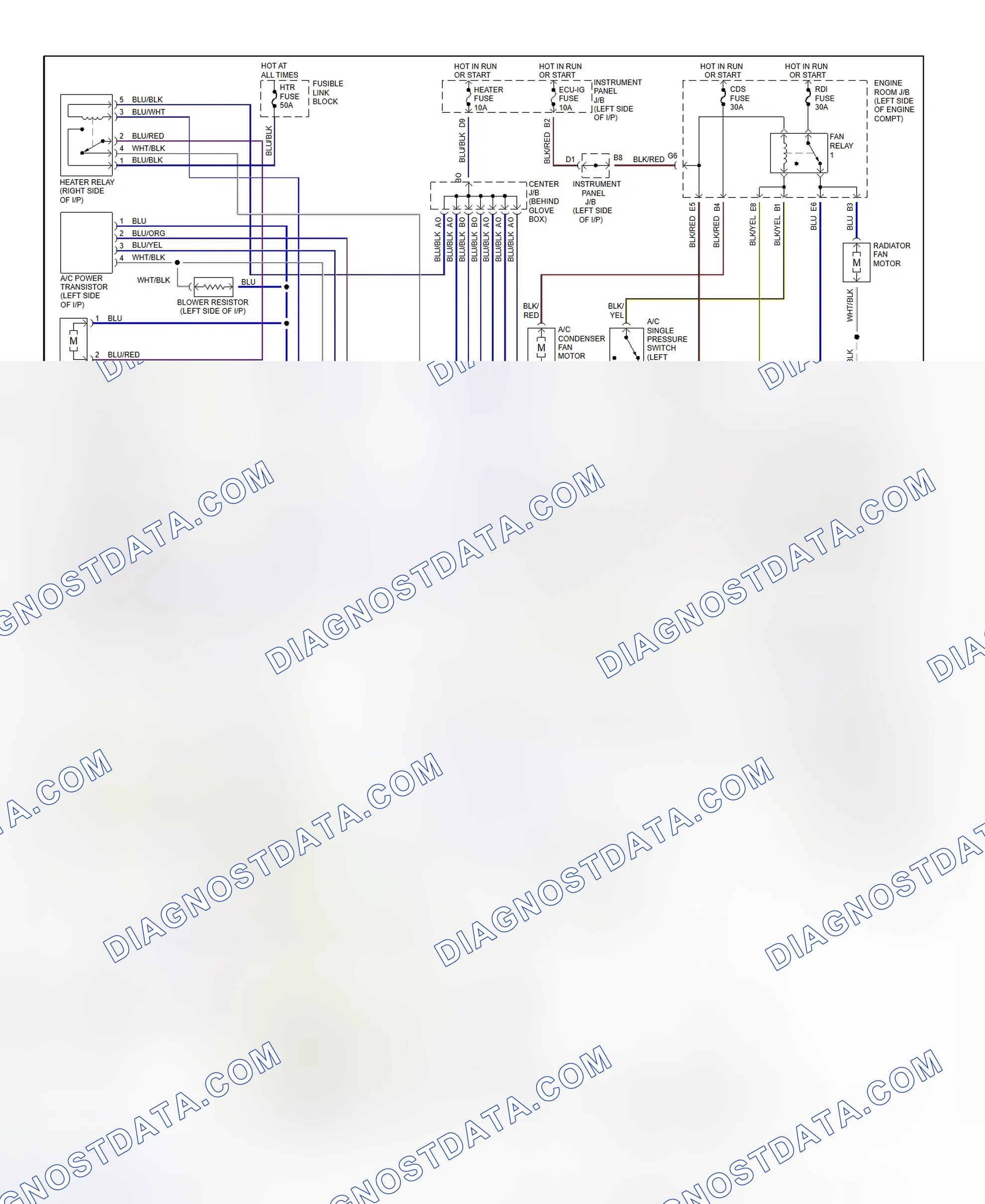 Scheme 2: Automatic A/C-Heater System Wiring Diagram (2 Of 2)