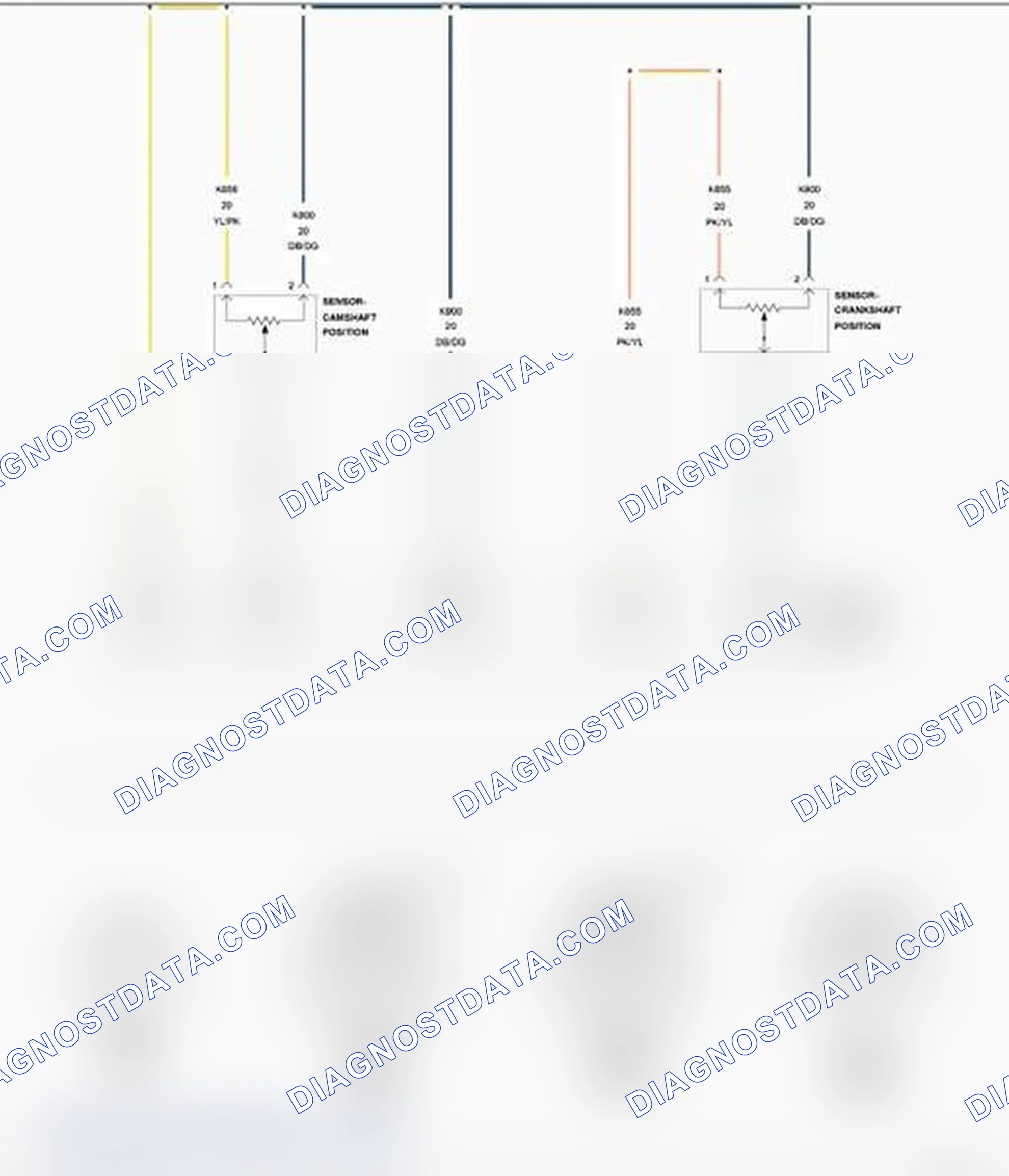 Scheme 204: P0340-CAMSHAFT POSITION SENSOR CIRCUIT - 5.7L