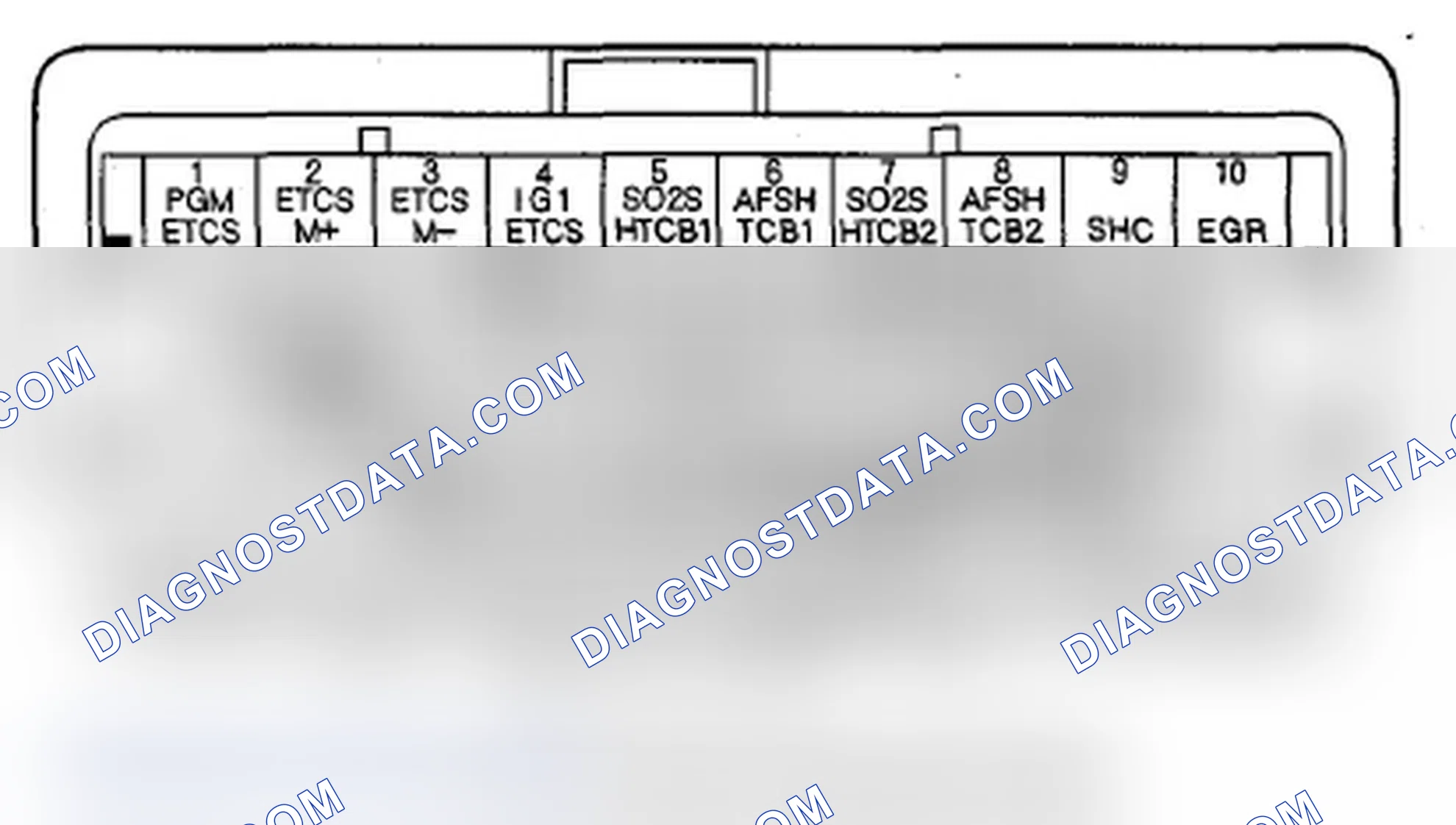 Scheme 221: PCM Inputs and Outputs at PCM Connector C (o) (49P)