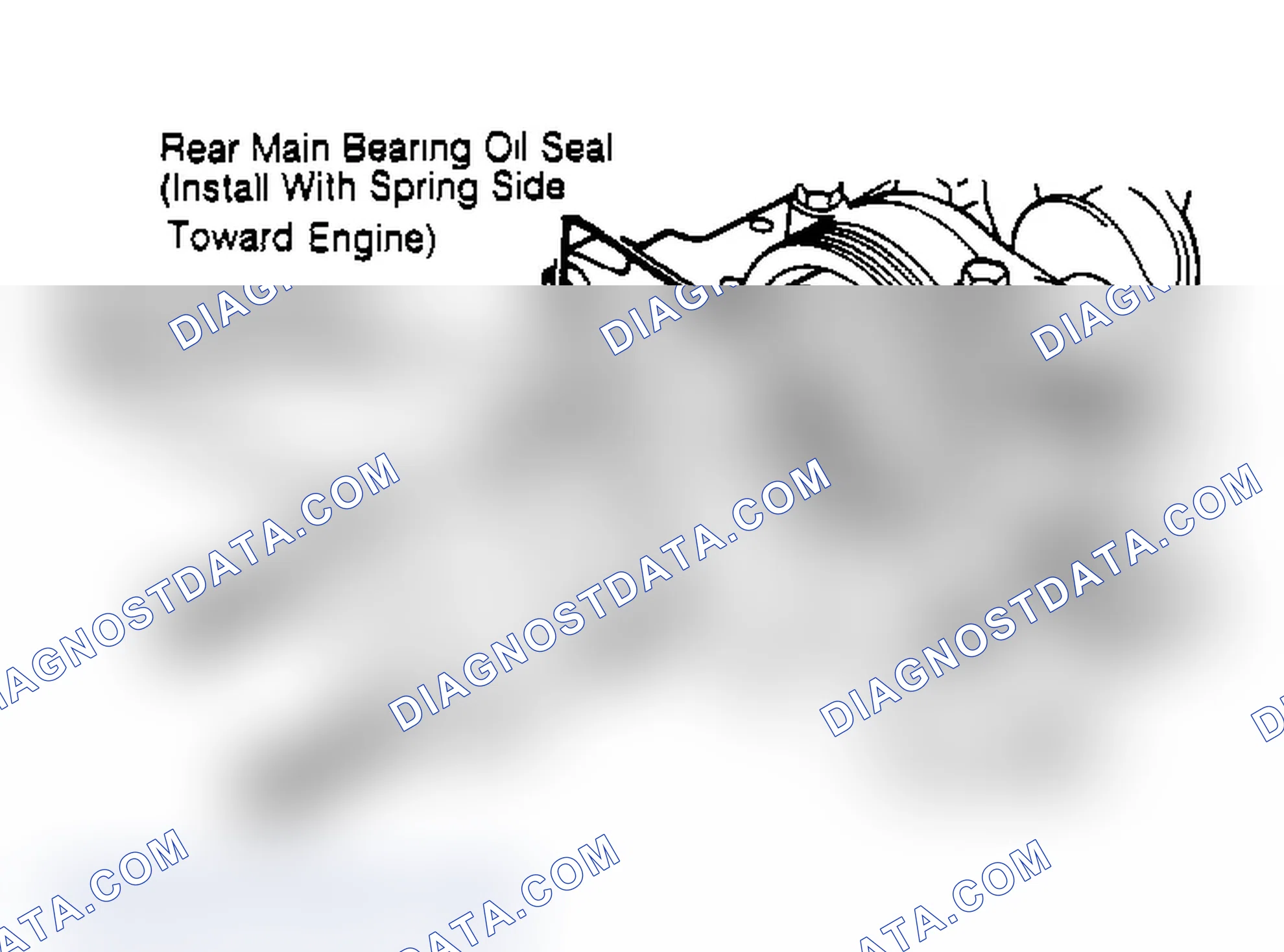 Scheme 11: Installing Rear Main Bearing Oil Seal