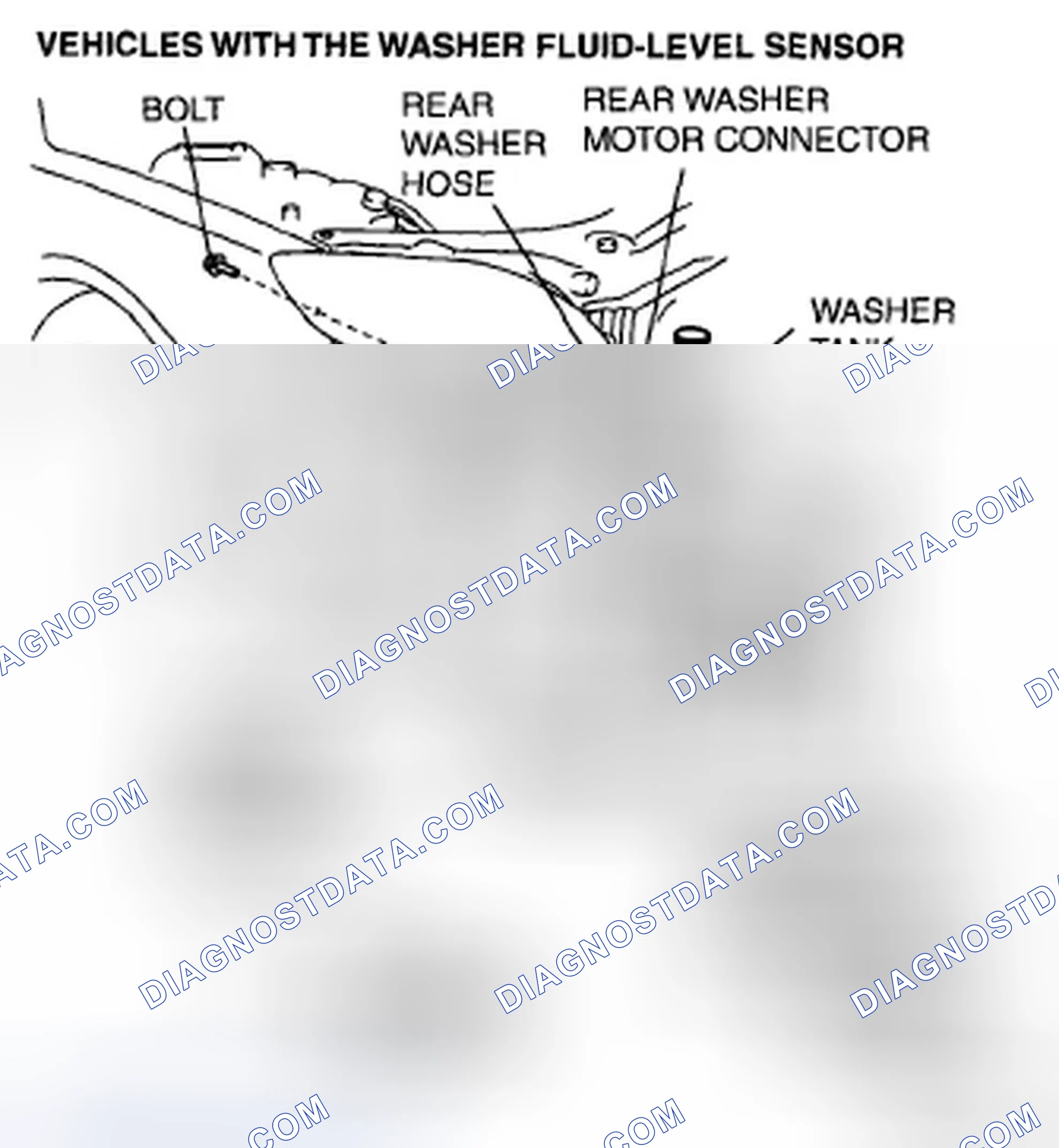 Scheme 14: WASHER TANK REMOVAL/INSTALLATION