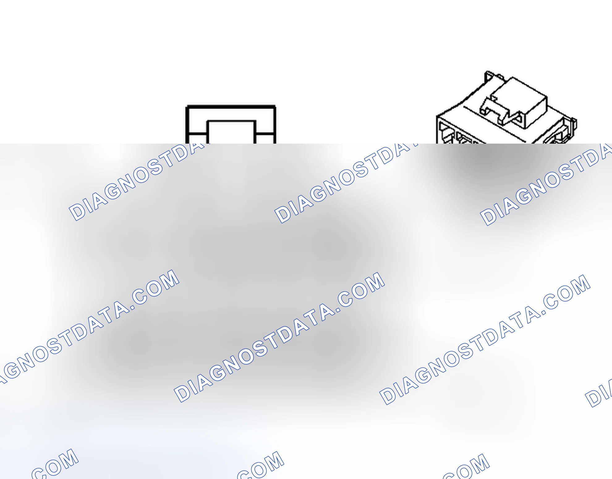 Scheme 35: Lighting Systems Connector End Views (Hatchback)