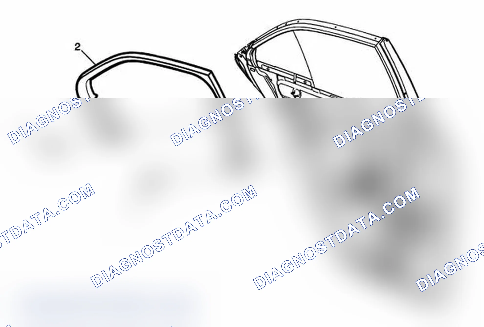 Scheme 66: Rear Side Door Garnish Molding Replacement