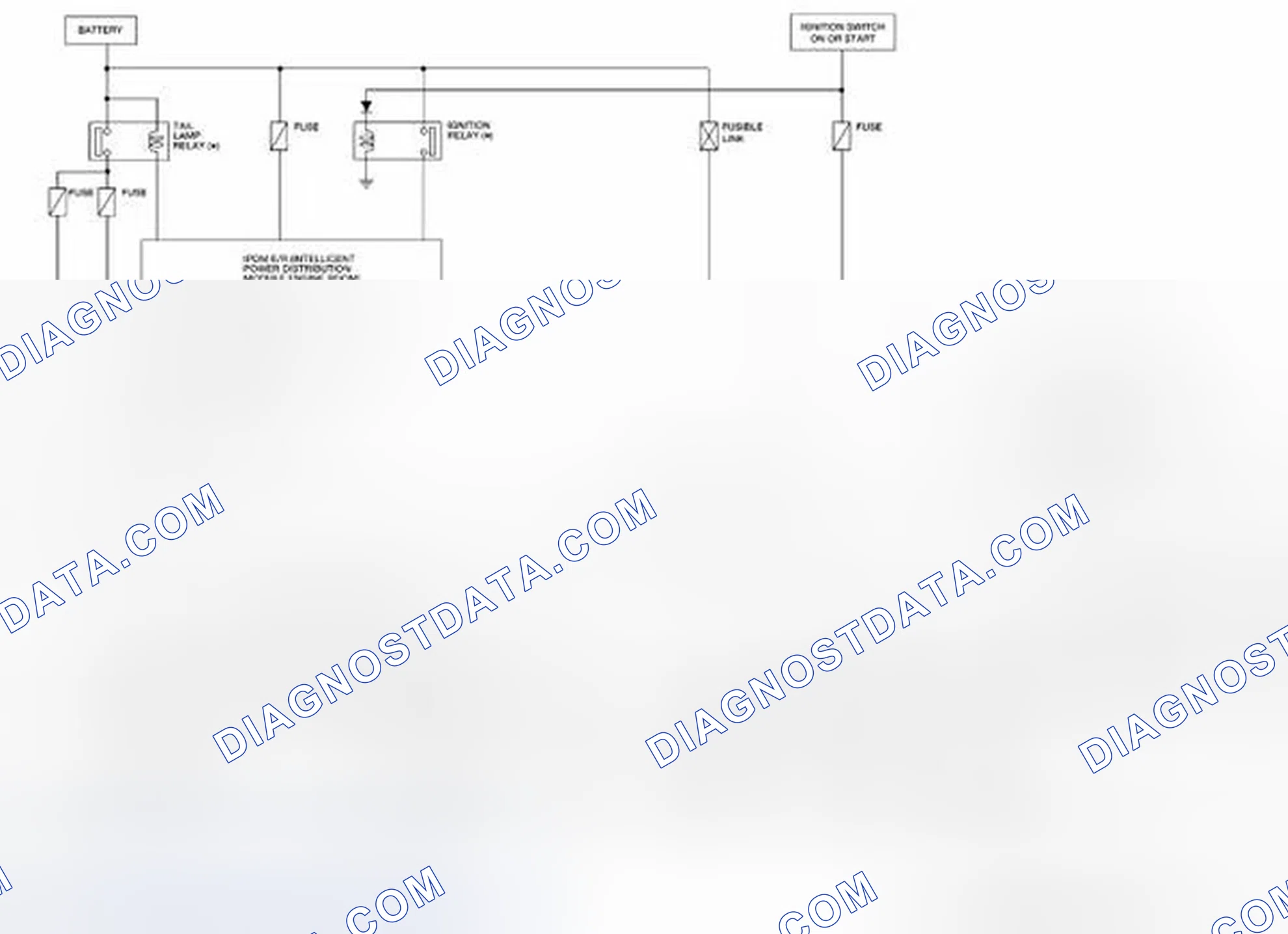Scheme 4: Parking, License Plate And Tail Lamp - Schematic Diagram