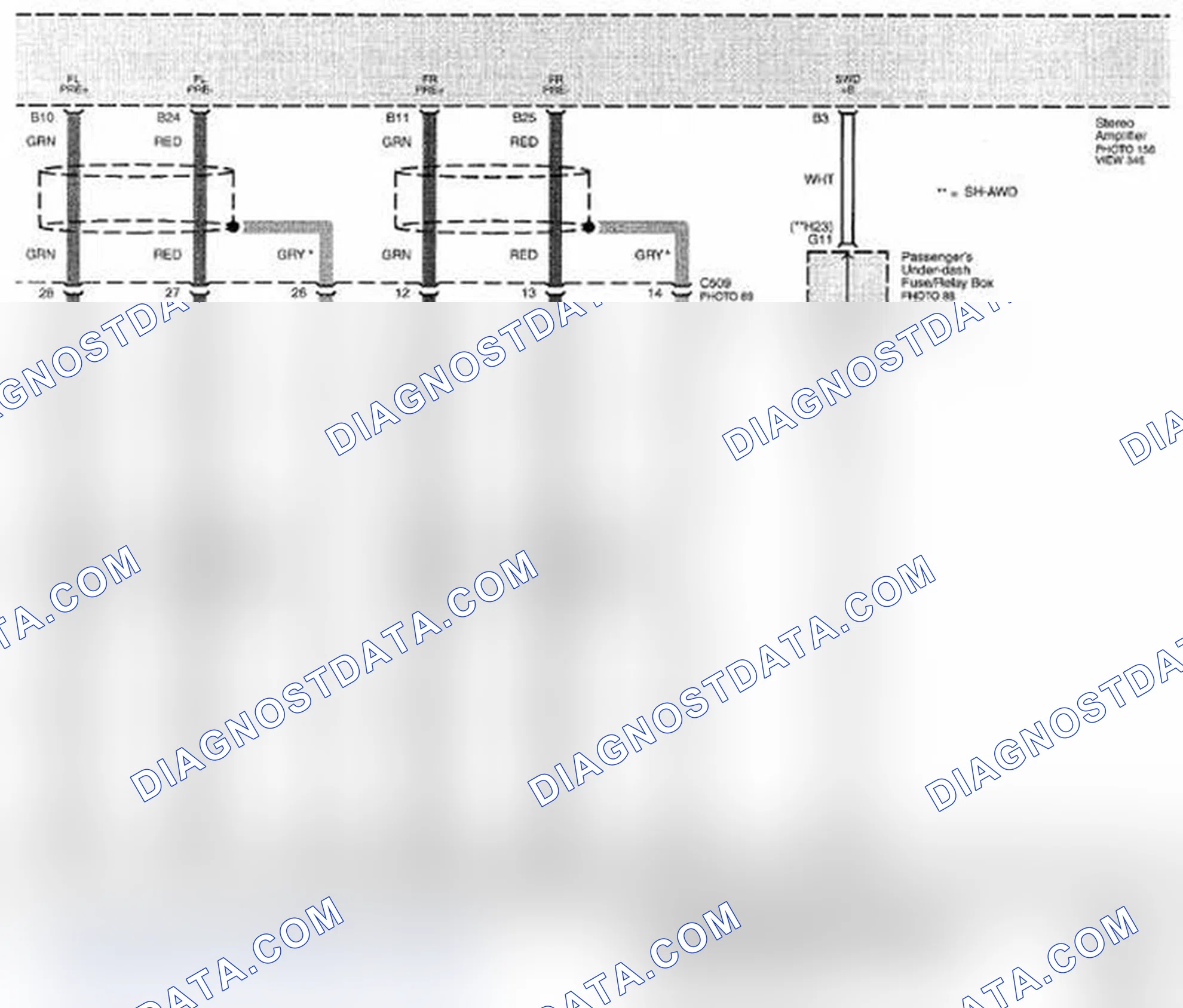 Scheme 449: Audio System Circuit Diagram - Navigation (Page 150-28)