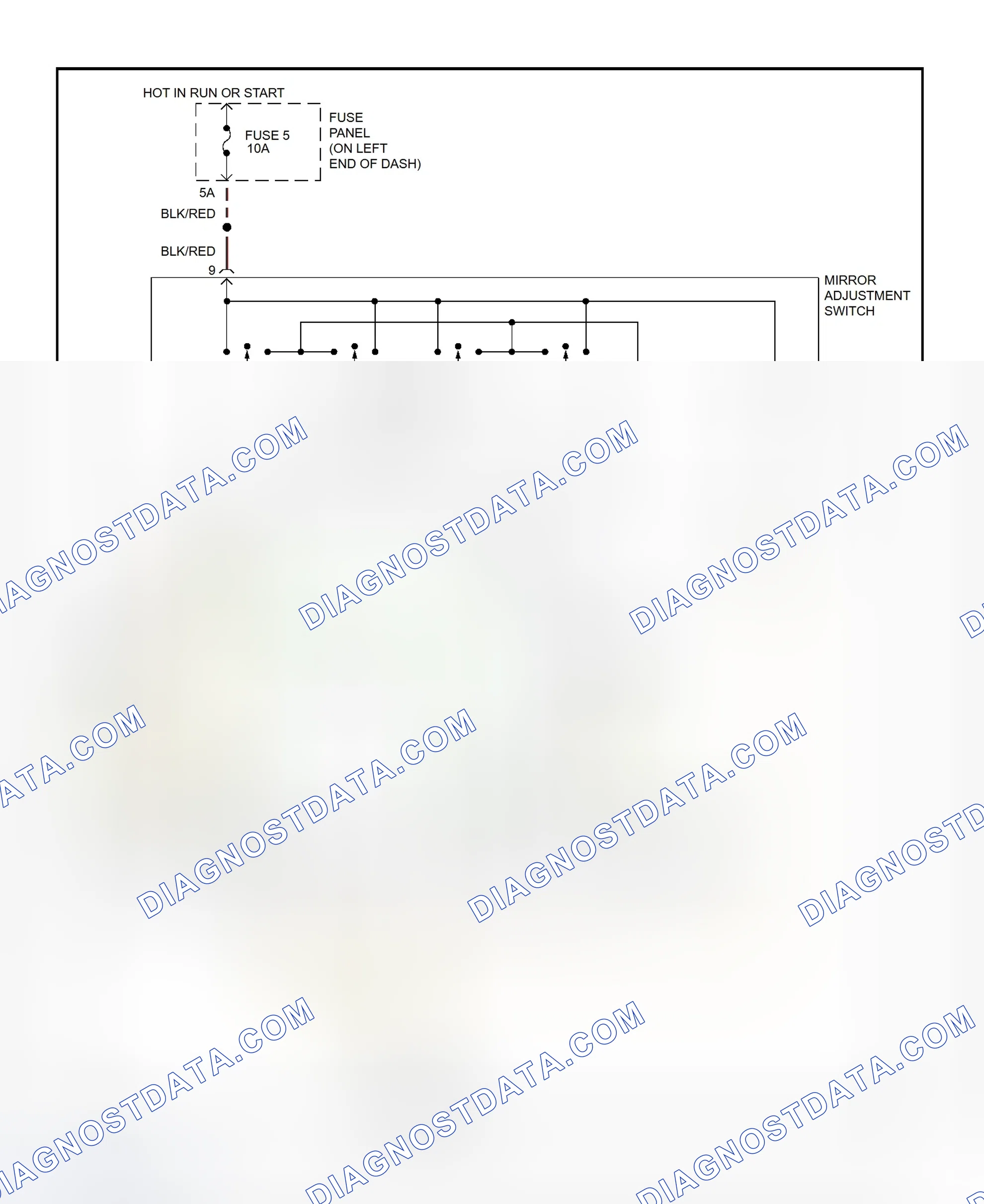Scheme 2: Power Mirror System Wiring Diagram (A4 & S4)