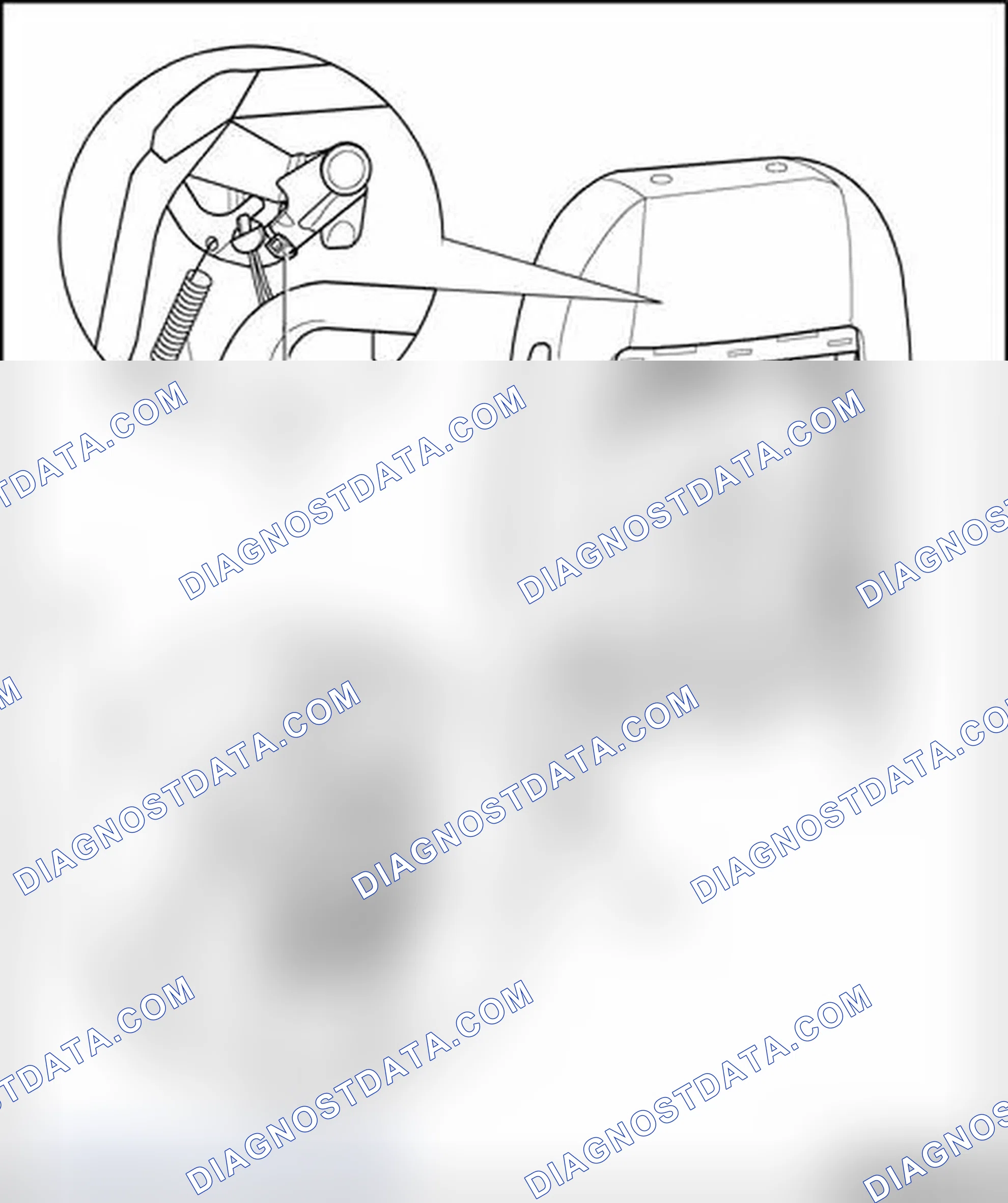 Scheme 225: Microswitch for headrest, assembly overview