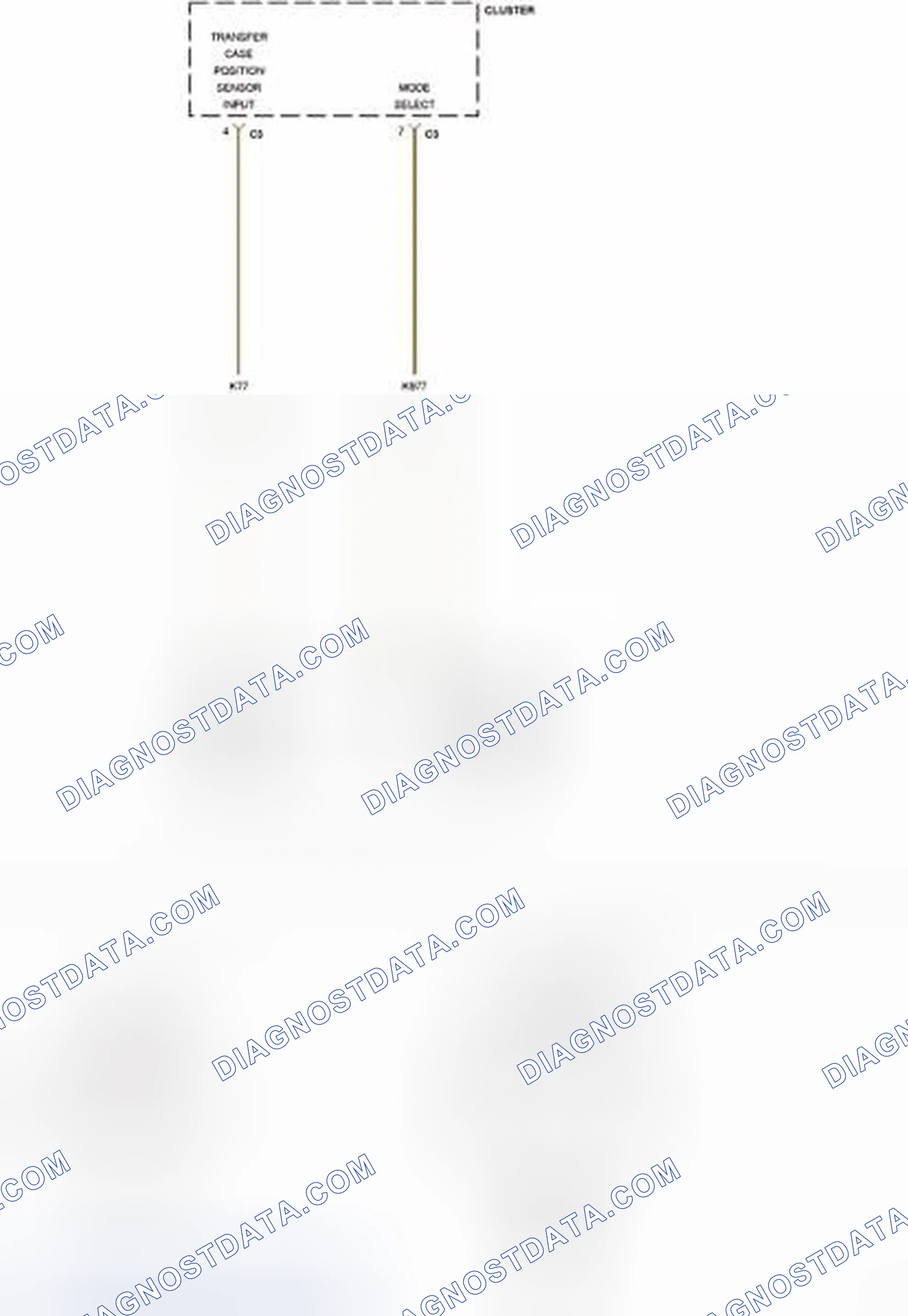 Scheme 7: P0838-FOUR WHEEL DRIVE (4WD) SWITCH CIRCUIT LOW