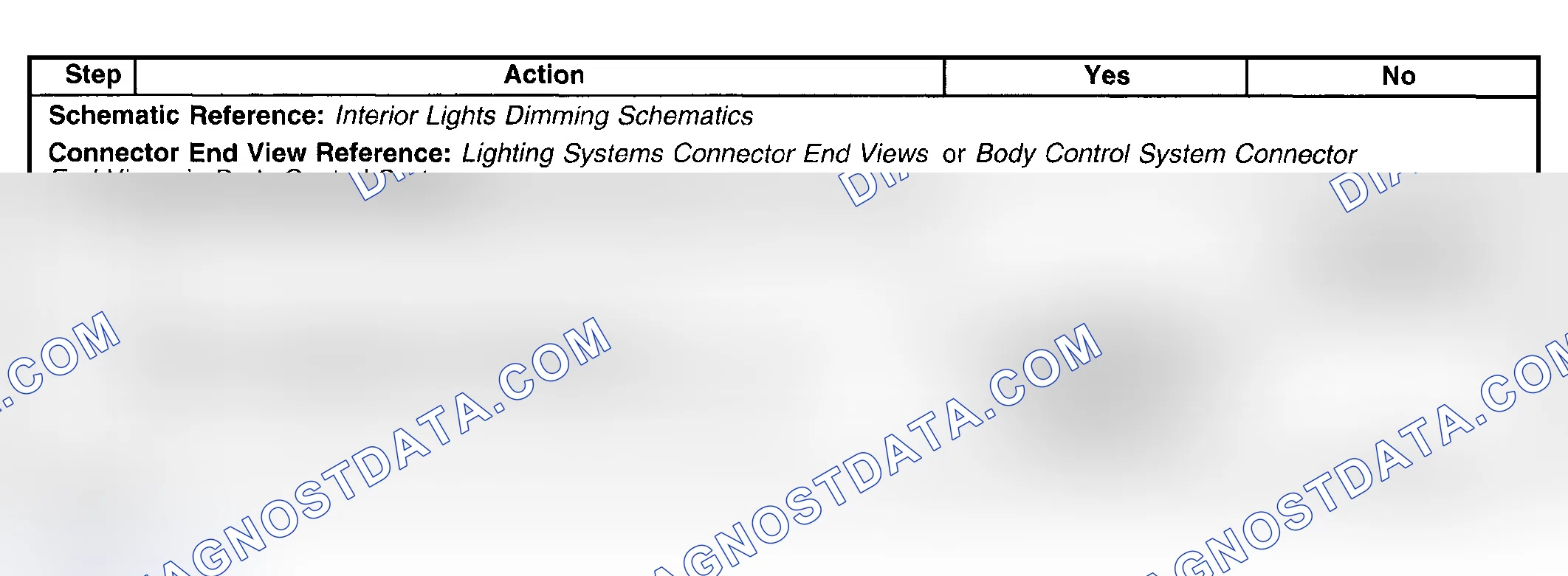 Scheme 213: Headlamp Switch On Indicator Inoperative