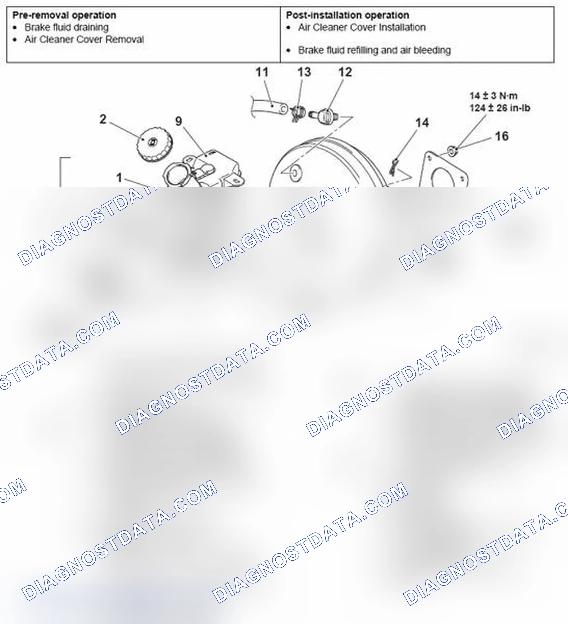 Scheme 47: < MASTER CYLINDER AND BRAKE BOOSTER >
