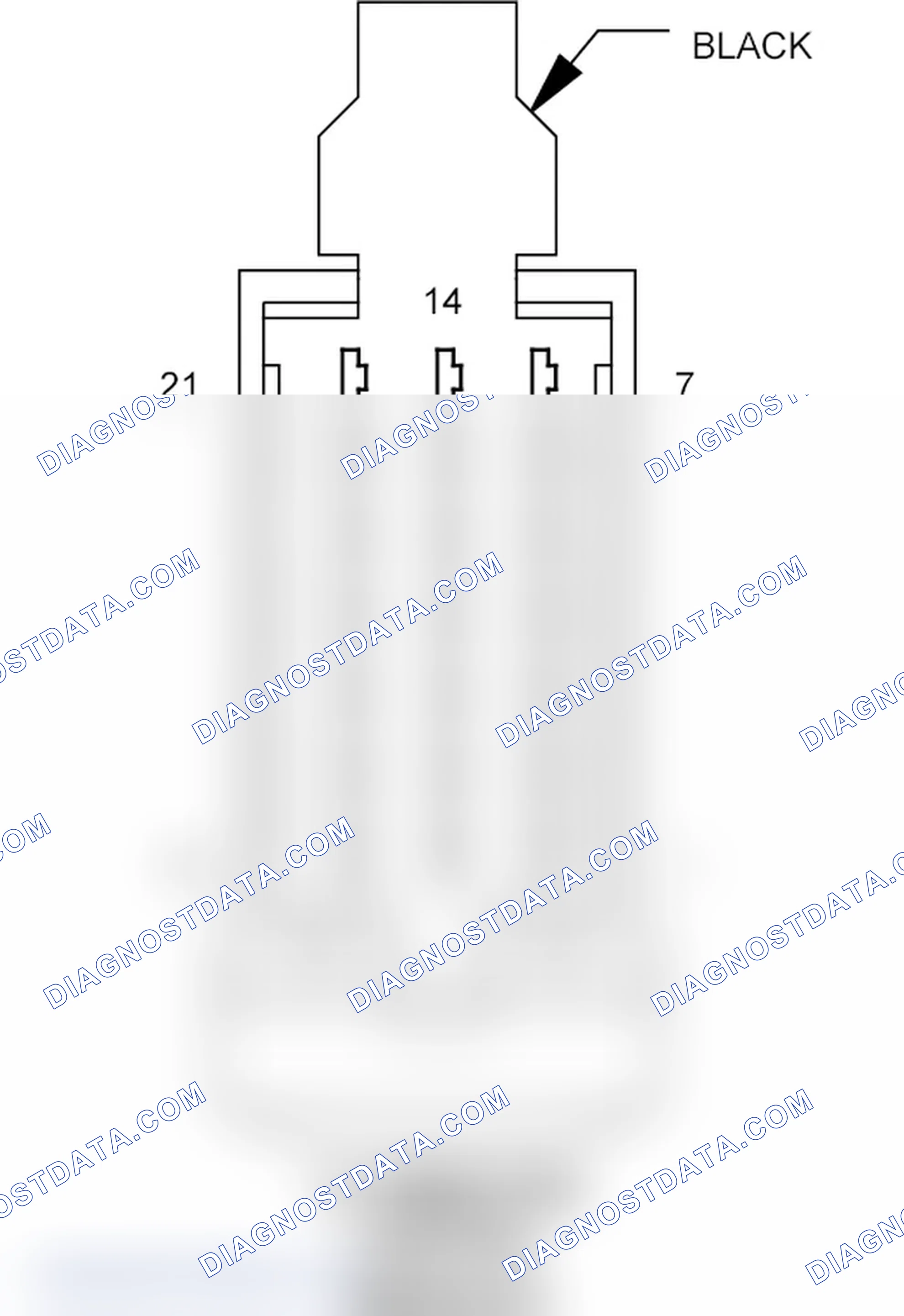 Scheme 143: Illumination Control Module A Connector End View