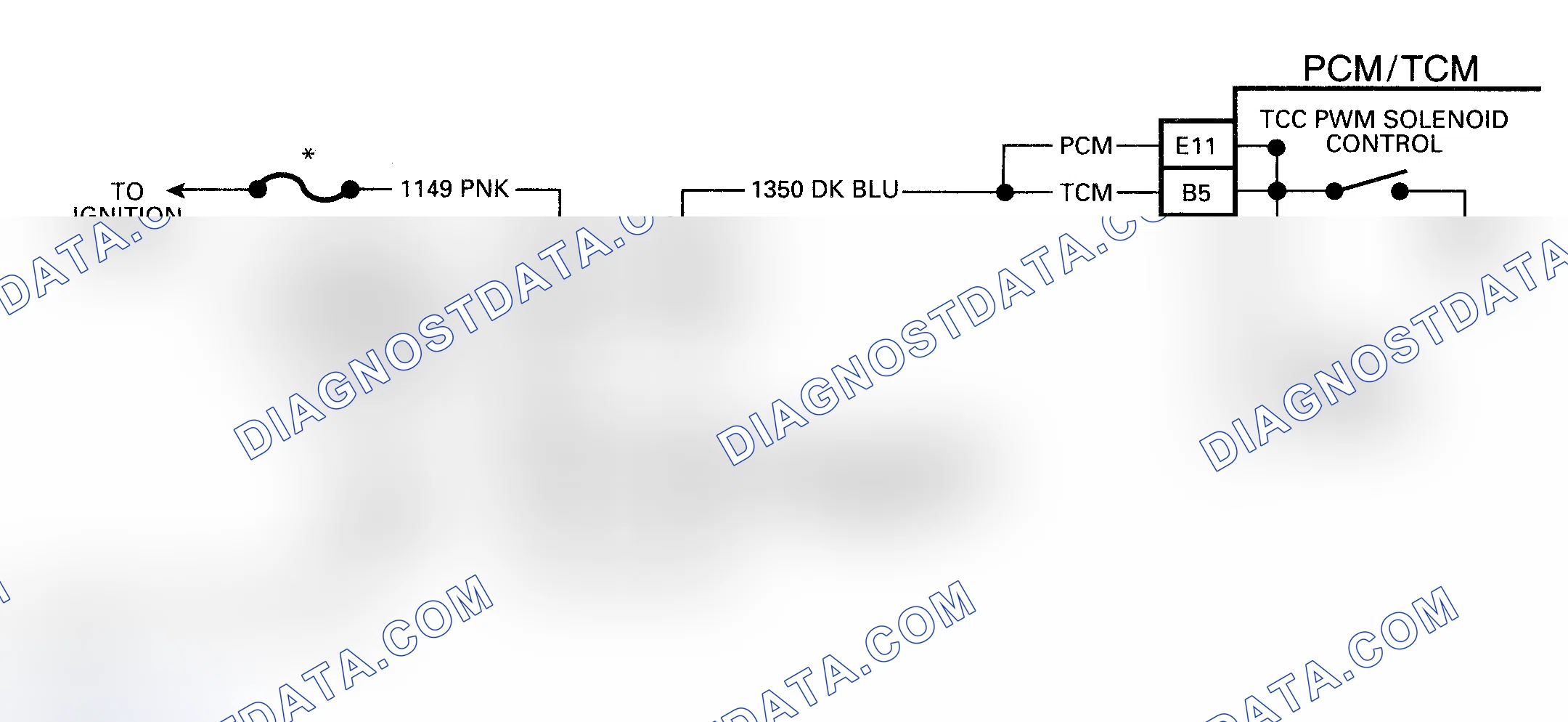 Scheme 82: Code 83 Schematic (5.7L) TCC Solenoid Circuit Fault