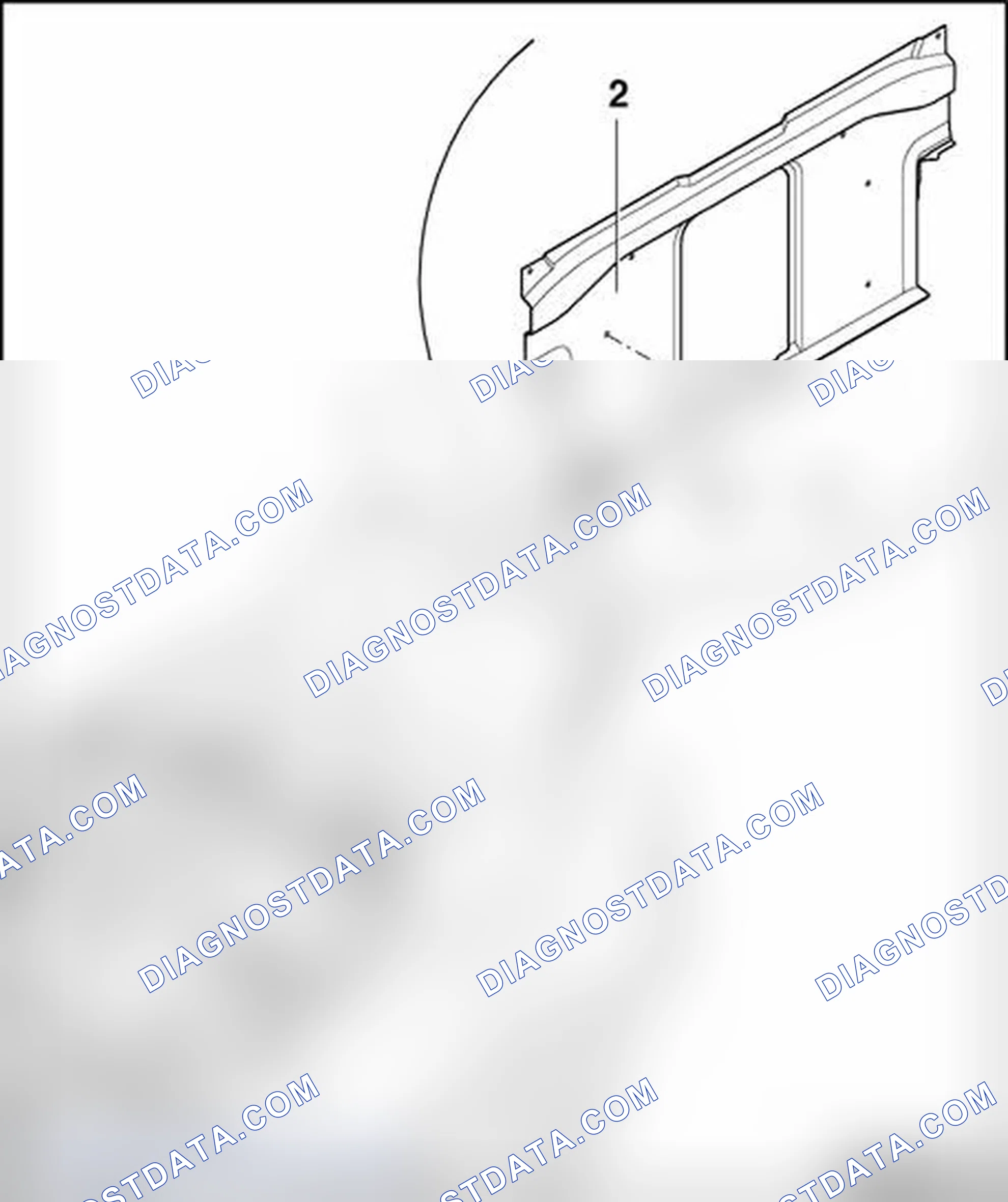 Scheme 75: Rollover protection, assembly overview