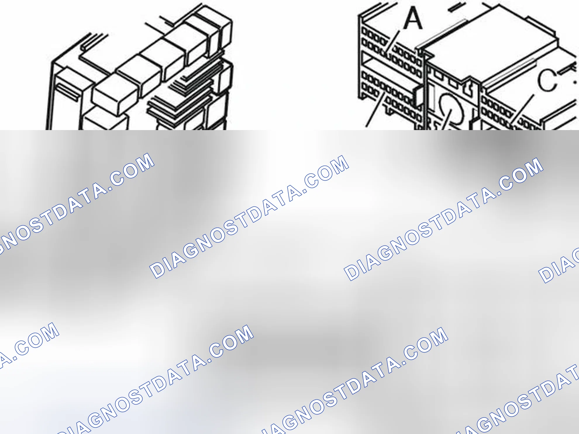 Scheme 31: REAR ELECTRONIC MODULE (REM) CONNECTORS A-E