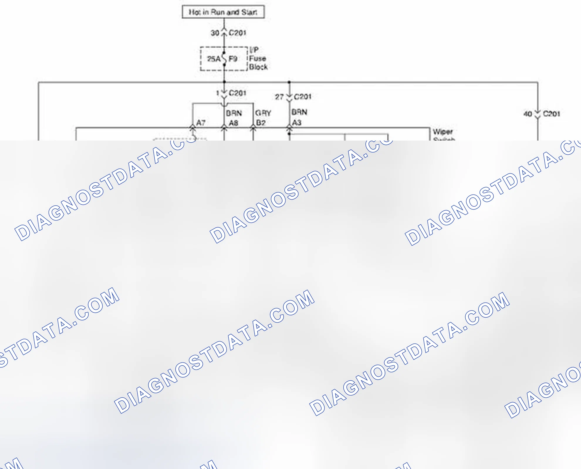 Scheme 2: For without REAR INTERMITTENT, HATCHBACK Model