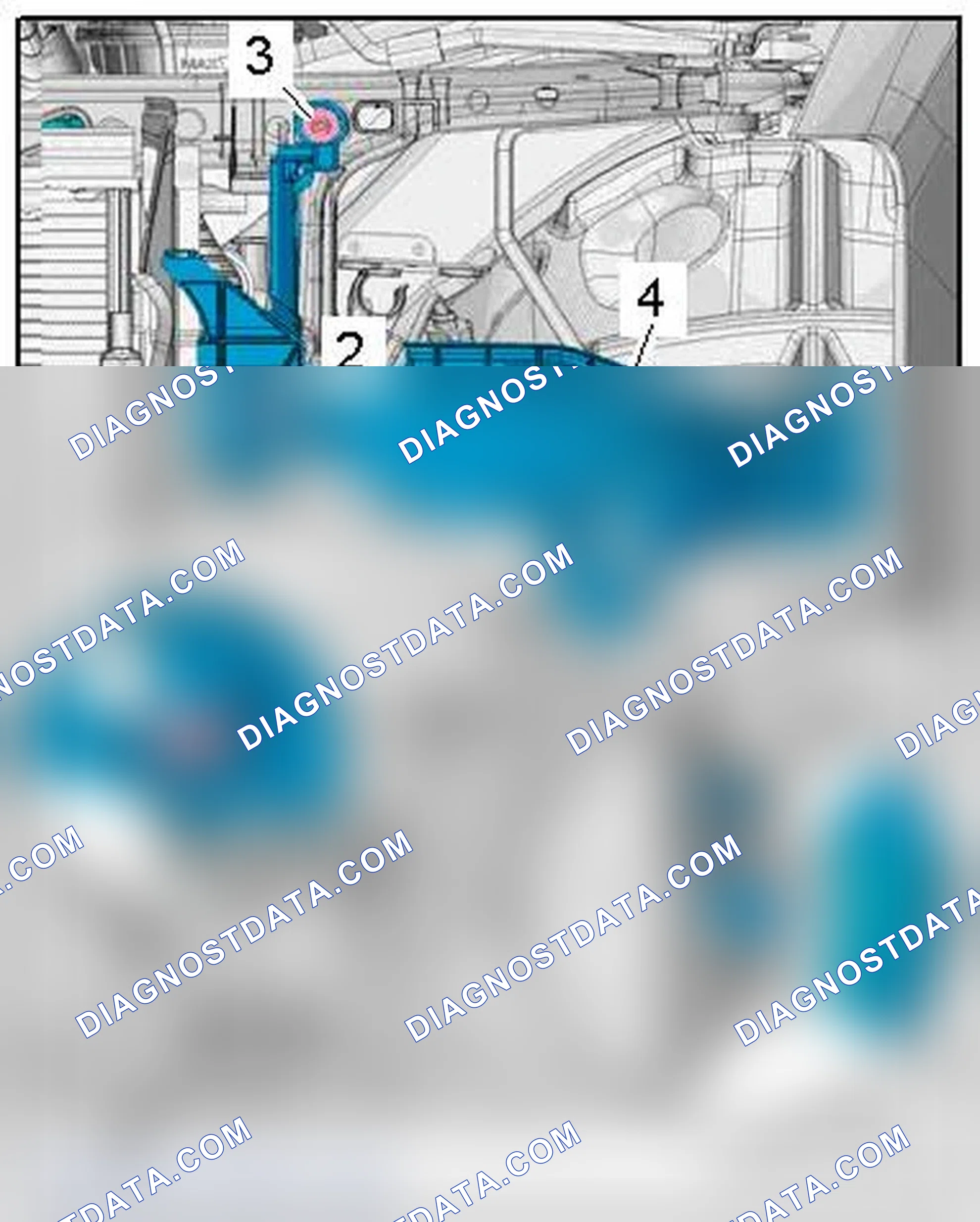 Scheme 234: HEADLAMP HOUSING MOUNT BRACKET