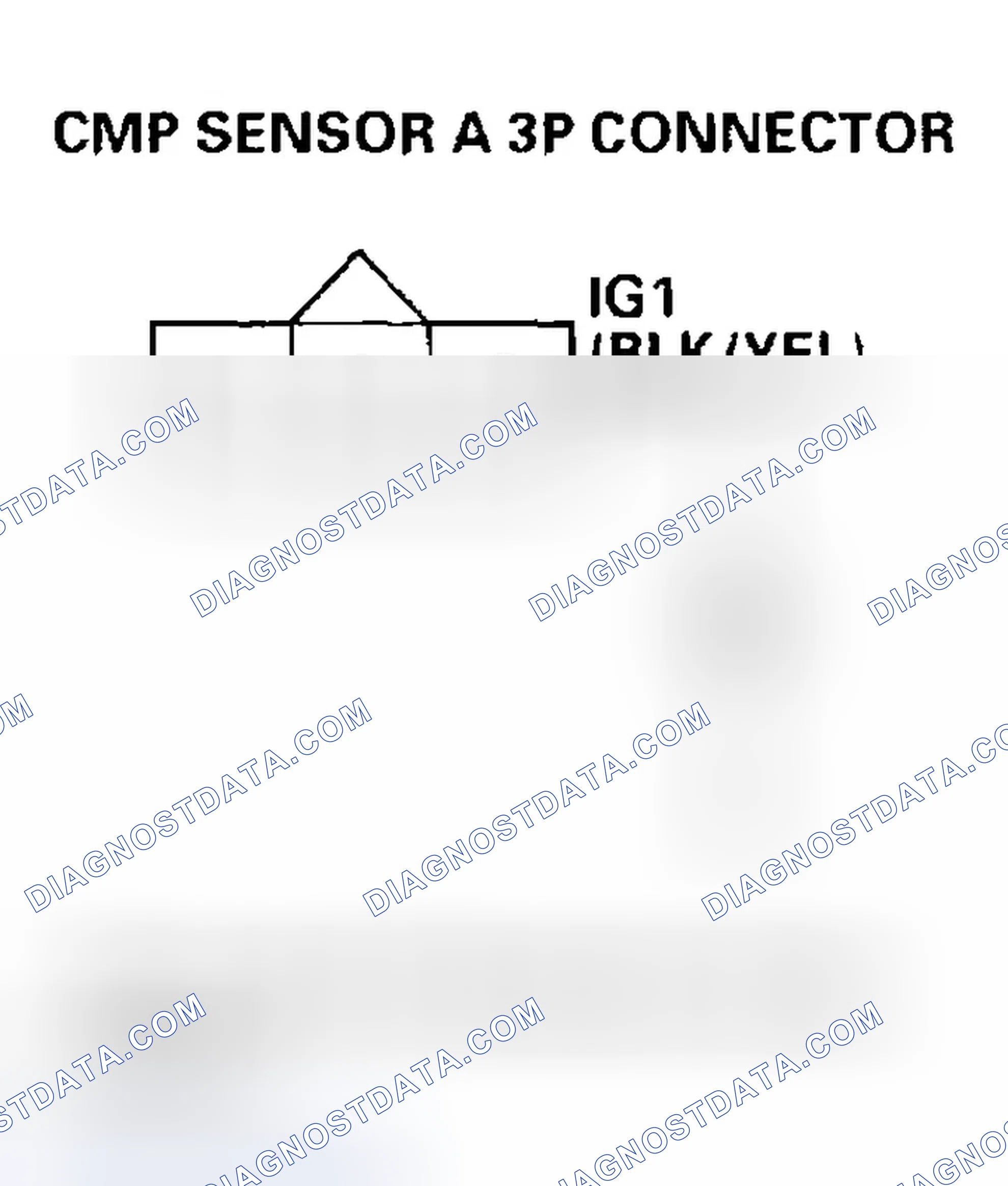 Scheme 153: DTC P0340: CMP Sensor A No Signal, DTC P0344: CMP Sensor A Intermittent Interruption
