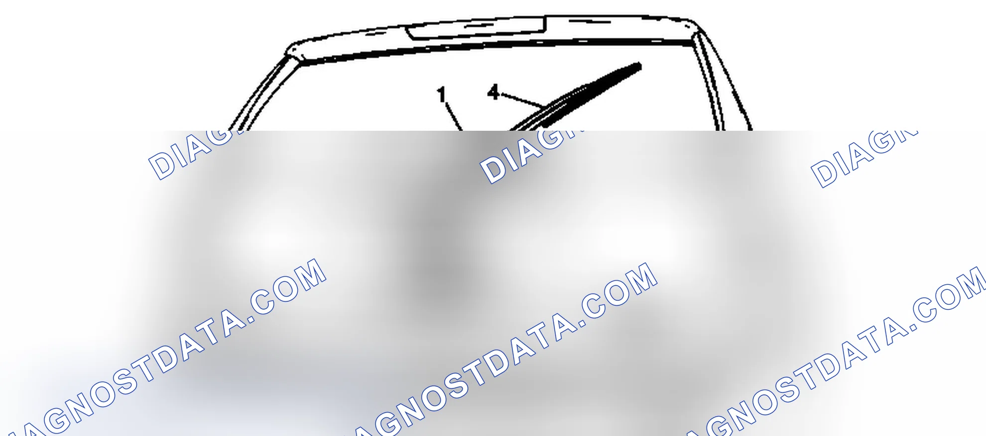Scheme 14: Rear Window Wiper Arm Replacement (Yukon, Tahoe, Hybrid Two-mode)
