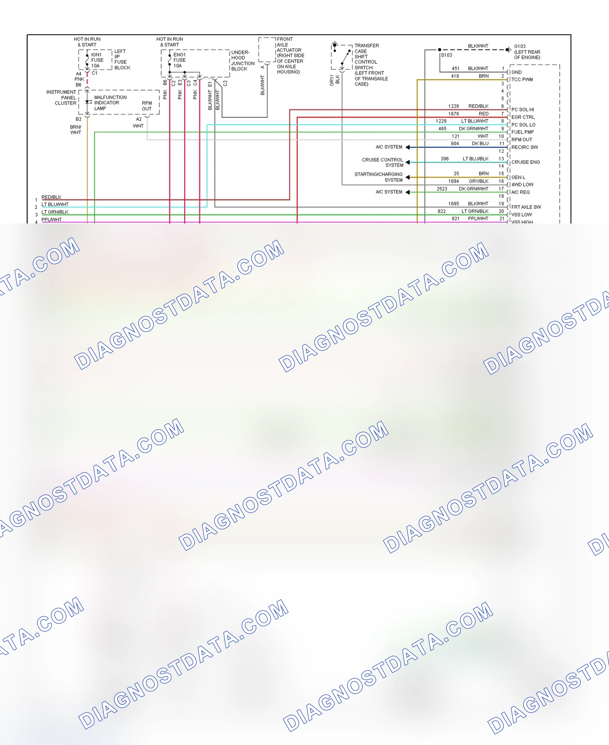 Scheme 27: PCM Wiring Diagram (Sierra & Silverado - 4.3L VIN X - 4 Of 4)