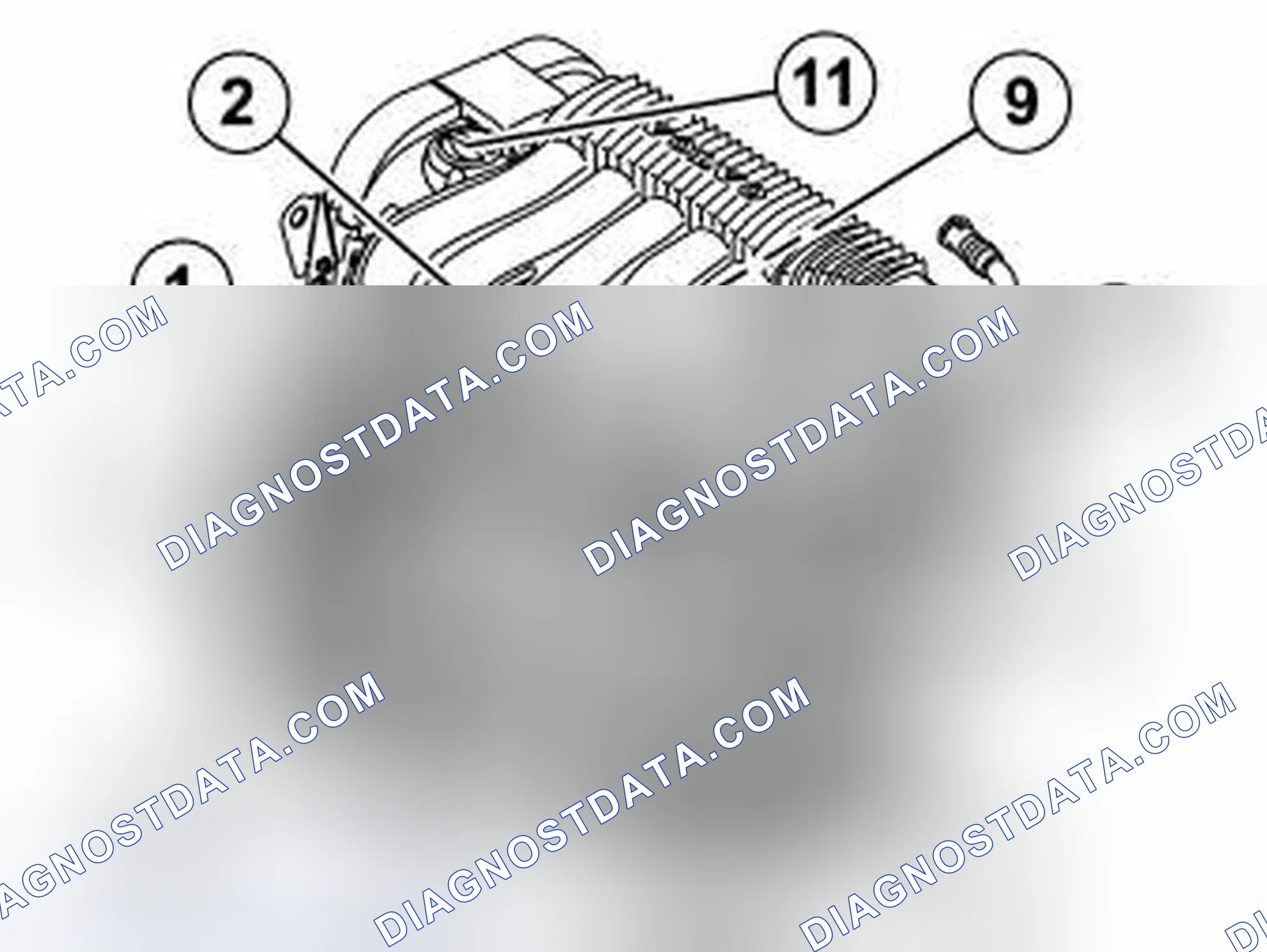 Scheme 249: INSTALLING PARTS ON ENGINE BLOCK